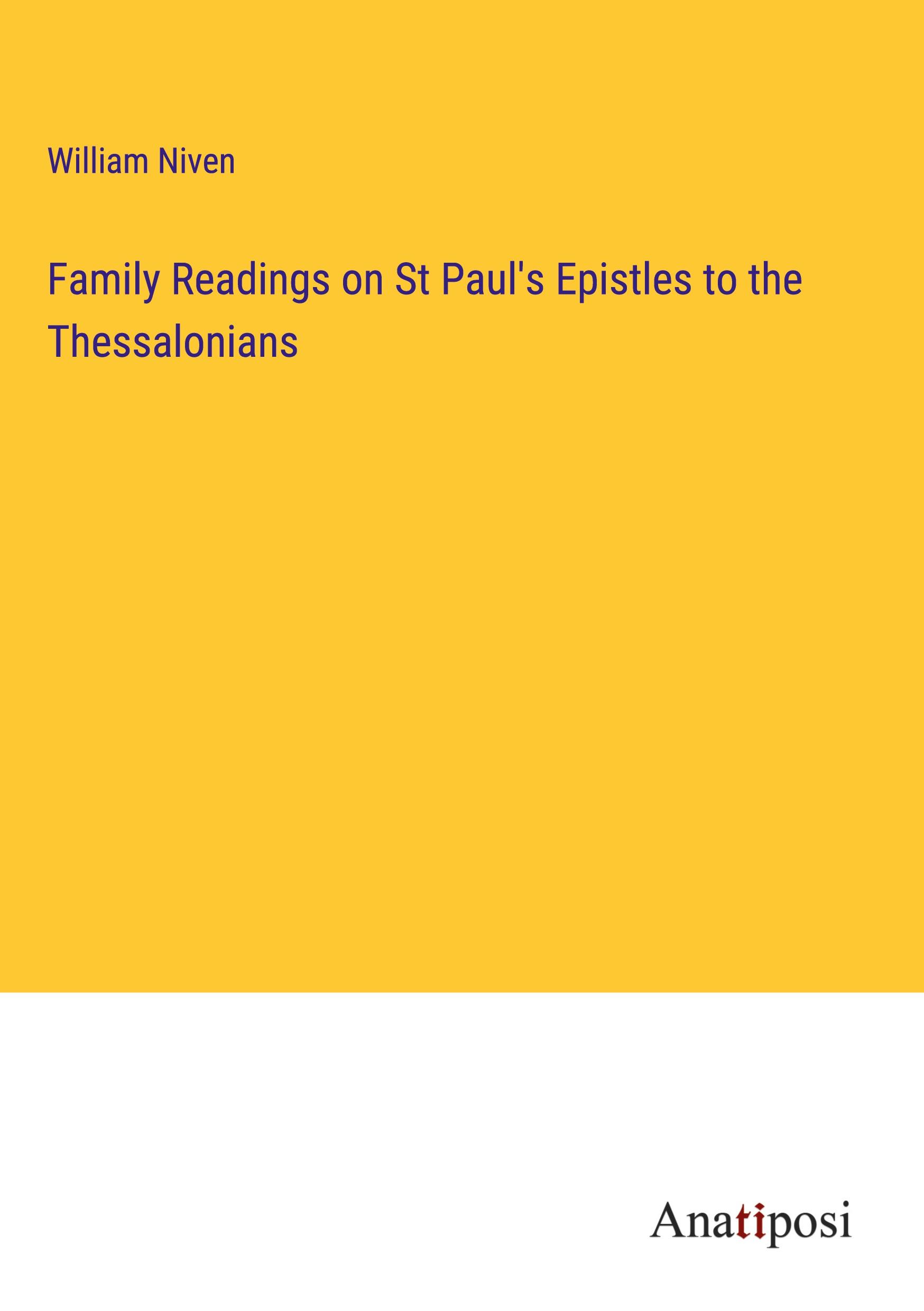 Vorderes Coverbild Family Readings on St Paul's Epistles to the Thessalonians