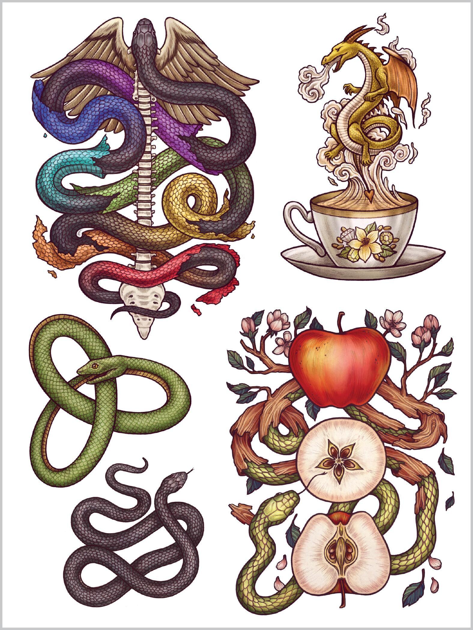 Beispielinhalt (Bild) Maia Toll's Wild Wisdom Tattoos