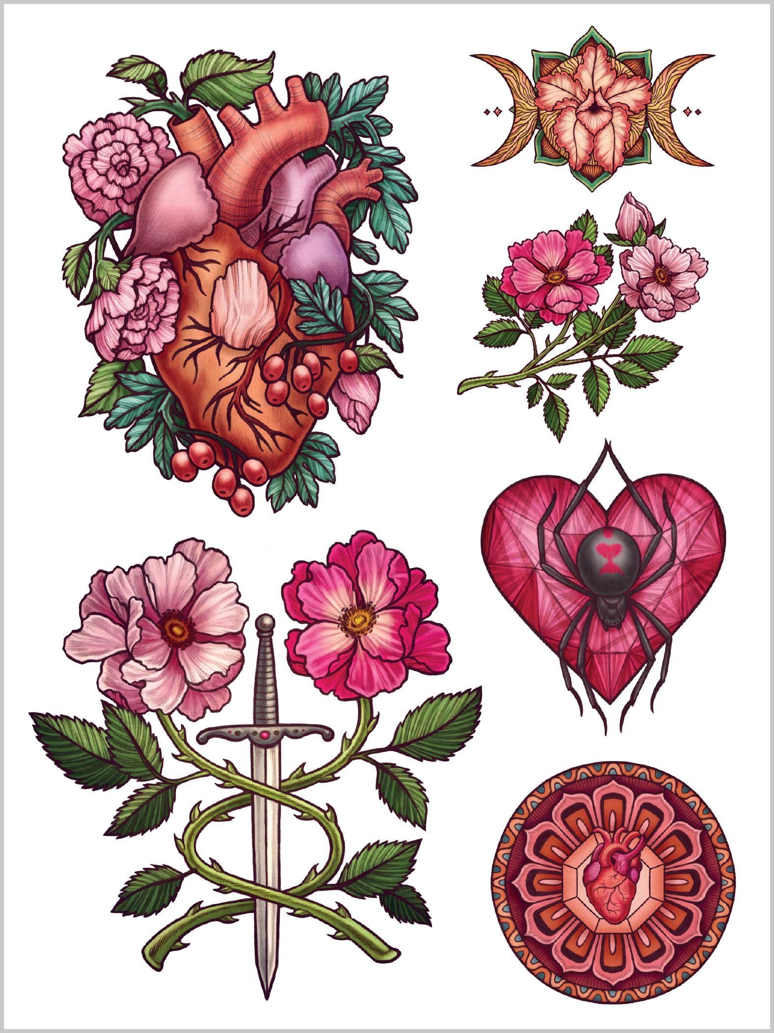 Beispielinhalt (Bild) Maia Toll's Wild Wisdom Tattoos