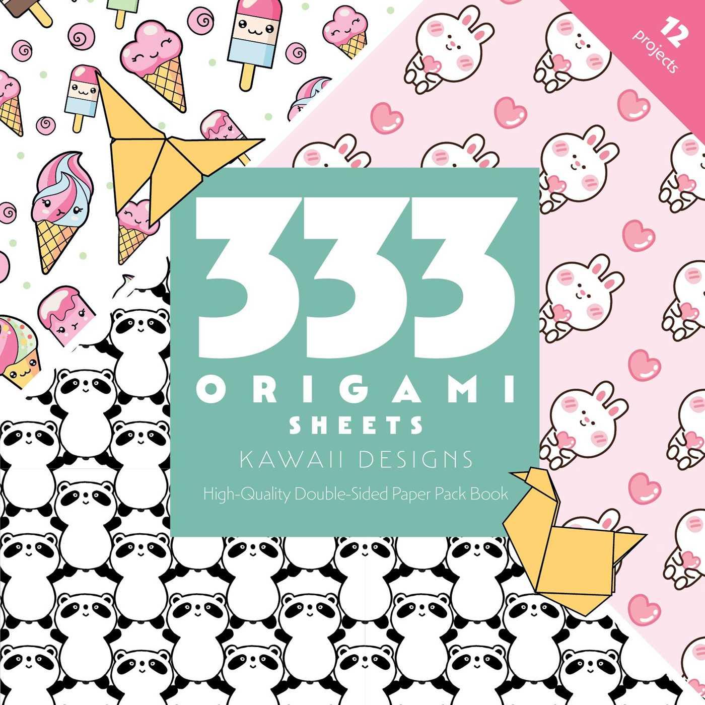 Vorderes Coverbild 333 Origami Sheets Kawaii Designs