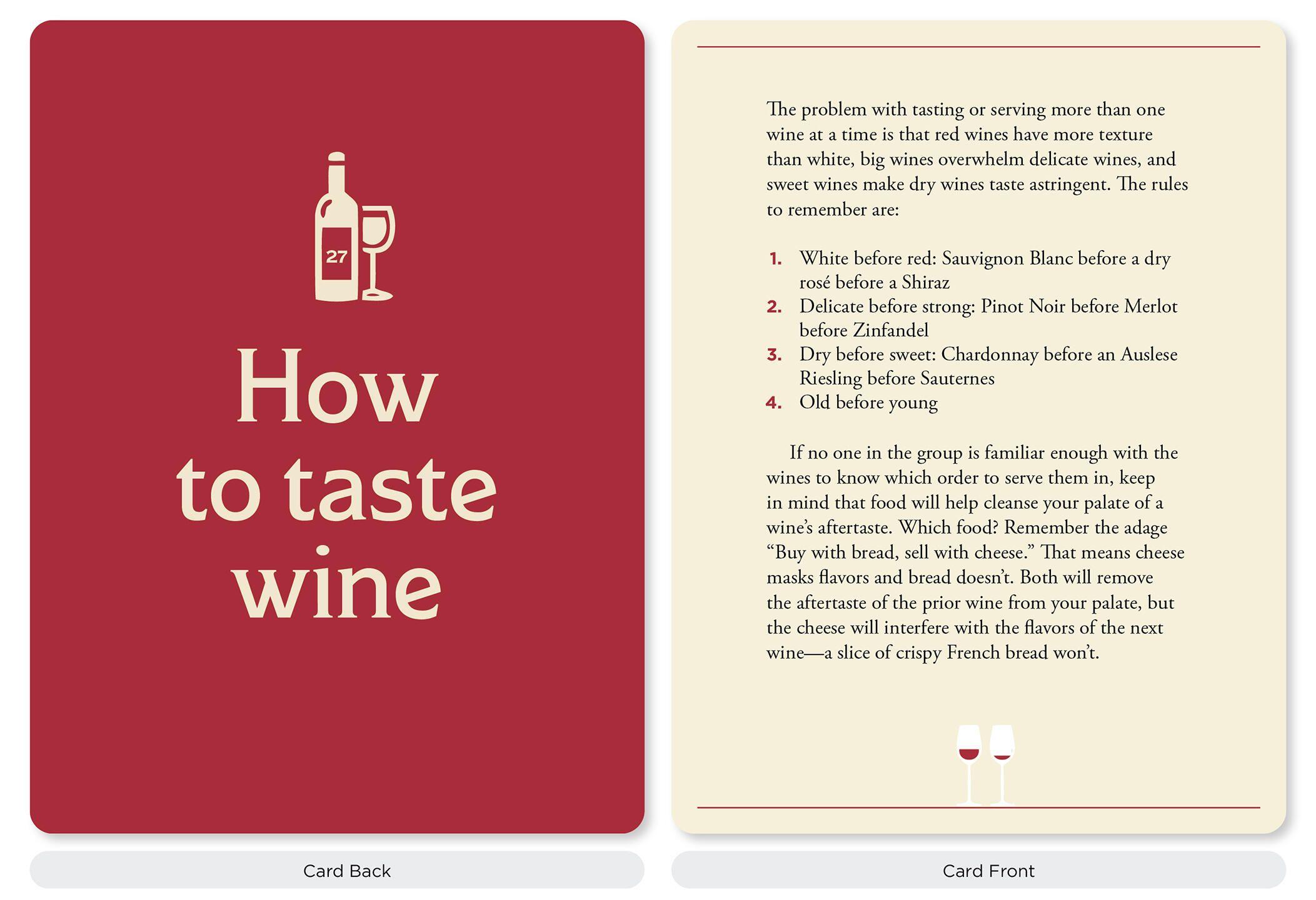 Beispielinhalt (Bild) The Wine Lover's Card Deck