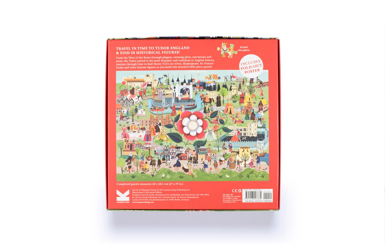Rückseitencover The World of the Tudors 1000 Piece Puzzle