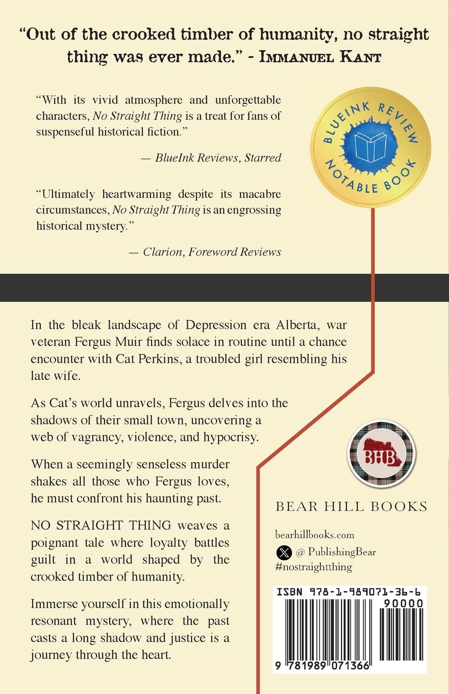 Rückseitencover No Straight Thing