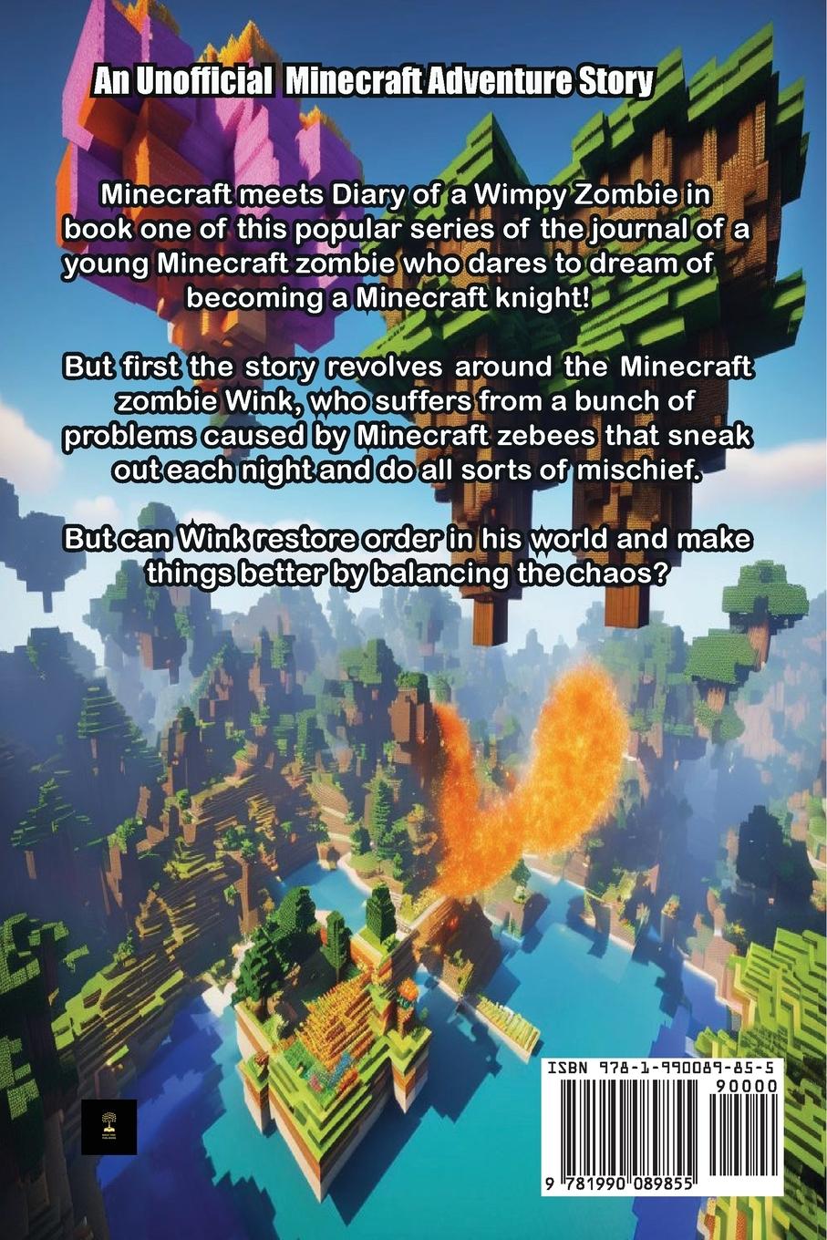 Rückseitencover Diary of a Minecraft Zombie The Zebees