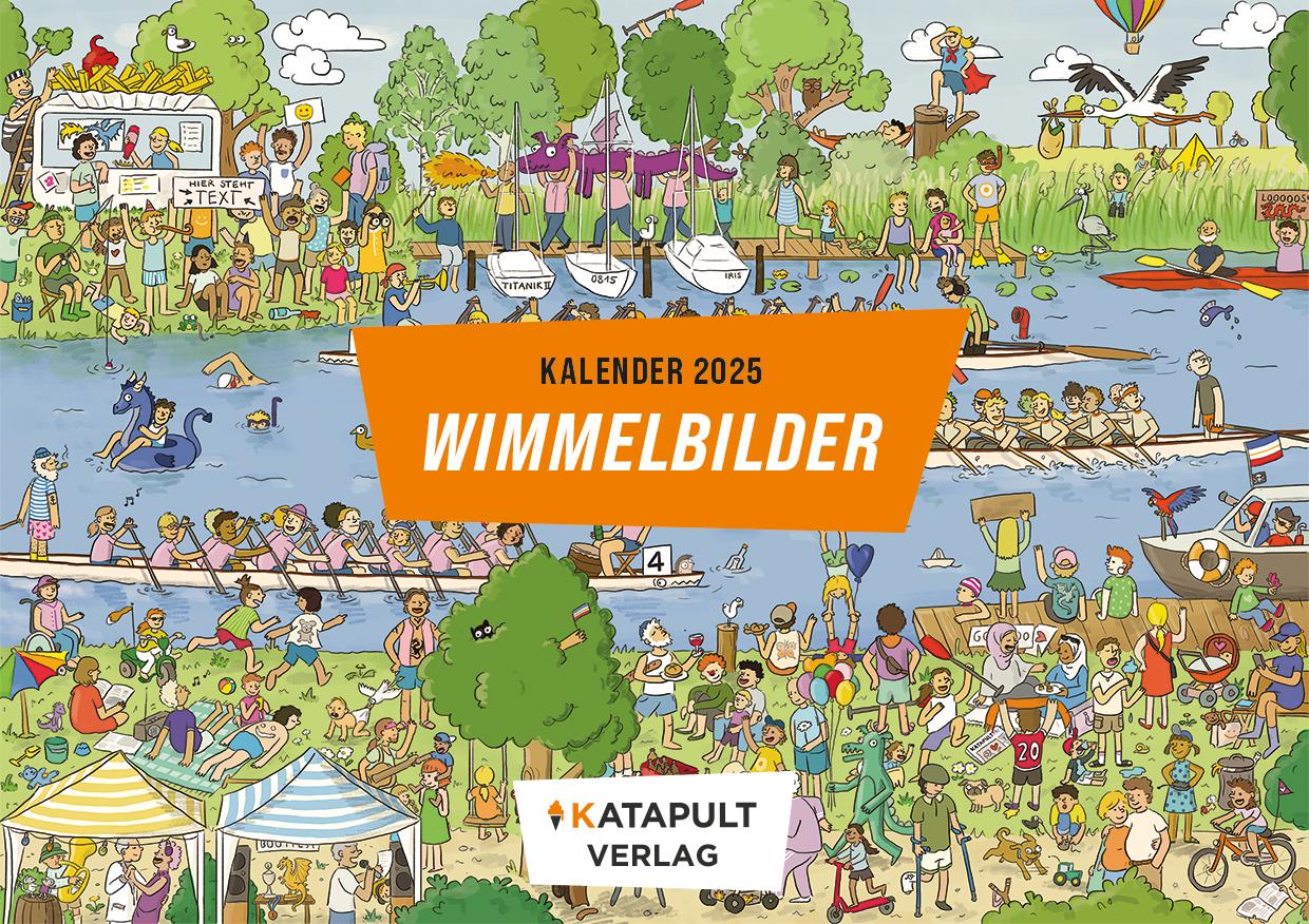 Vorderes Coverbild Wimmelbilder. Kalender 2025