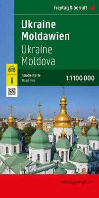 Vorderes Coverbild Ukraine - Moldawien, Straßenkarte 1:1.000.000, freytag & berndt