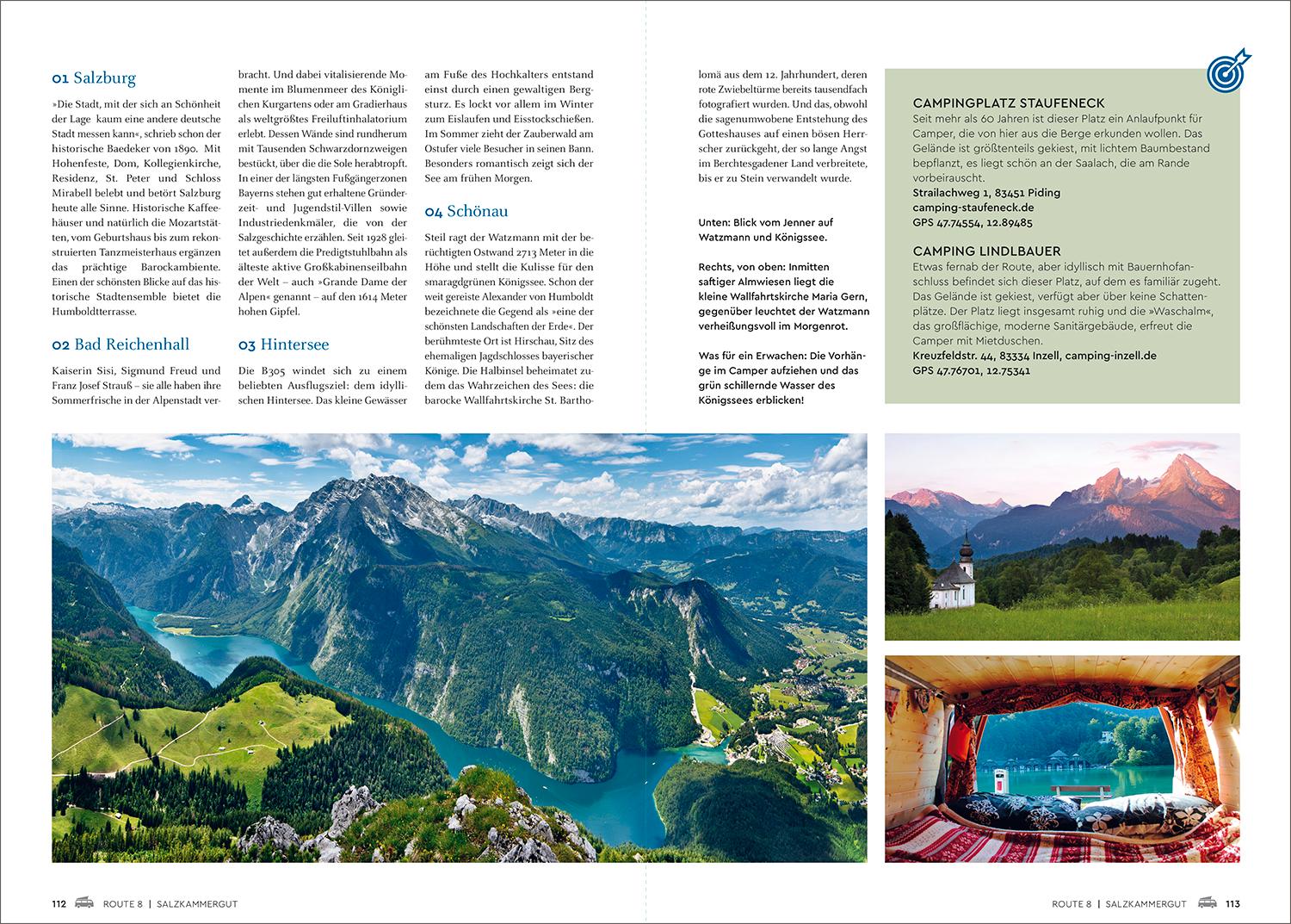 Beispielinhalt (Bild) KUNTH Mit dem Wohnmobil durch die Alpen