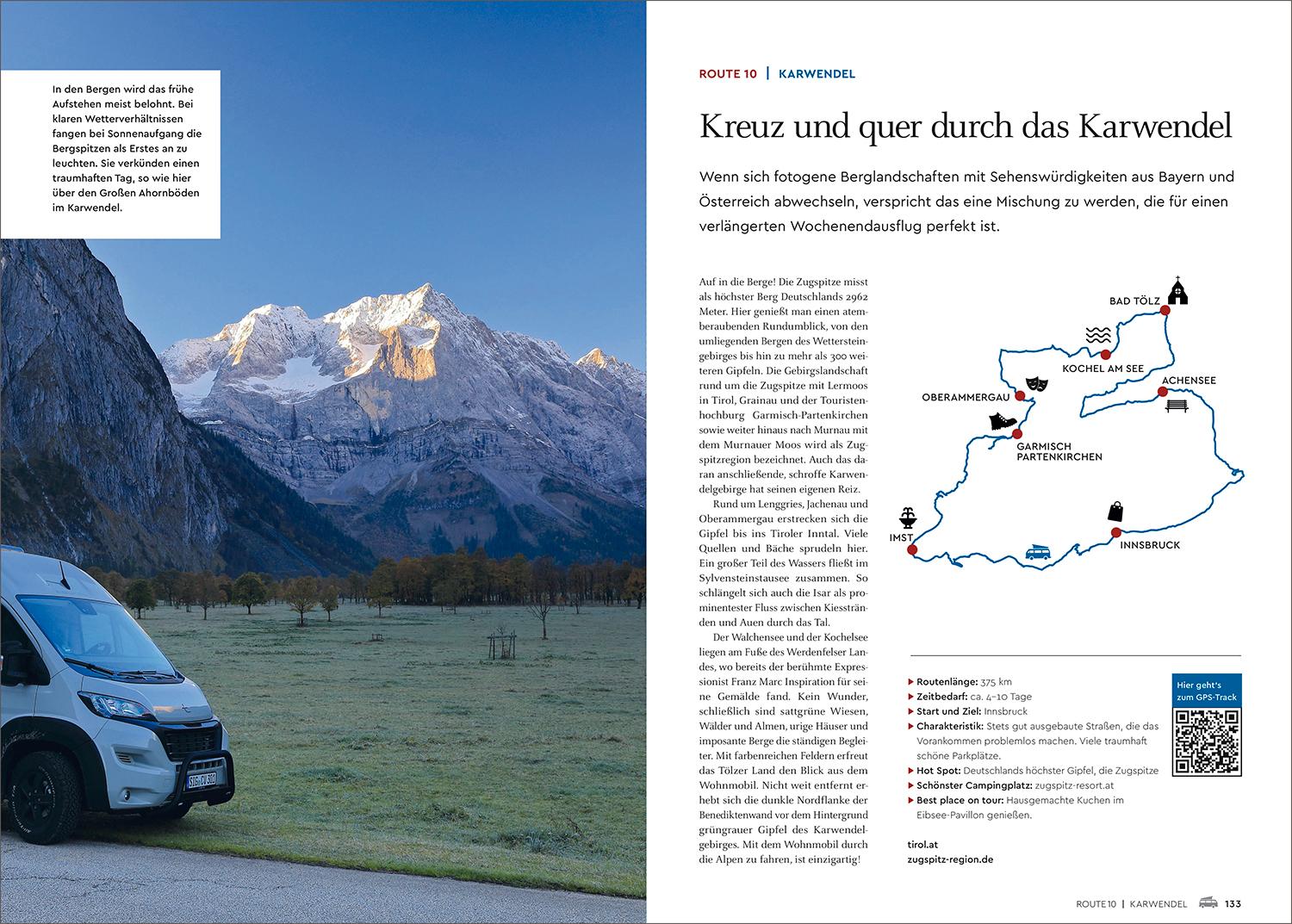 Beispielinhalt (Bild) KUNTH Mit dem Wohnmobil durch die Alpen