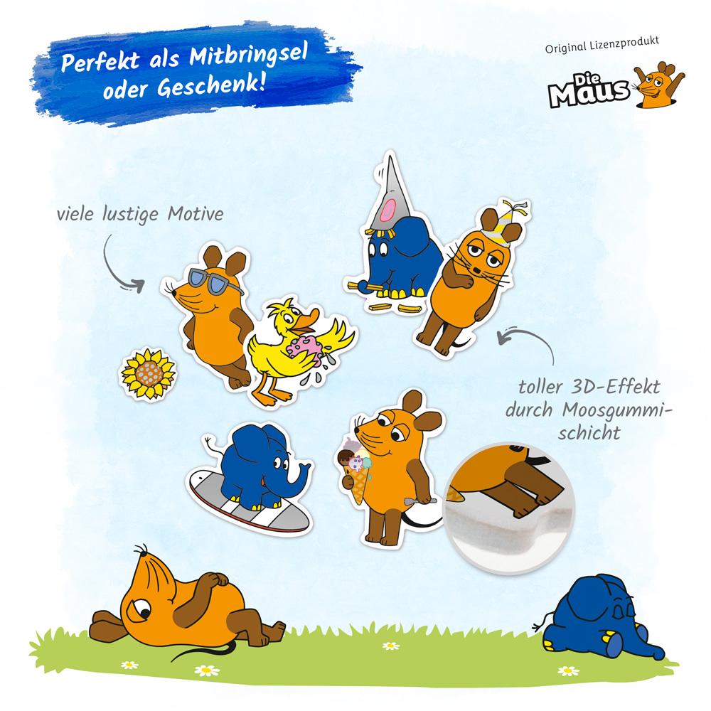 Beispielinhalt (Bild) Trötsch Die Maus Soft-Sticker