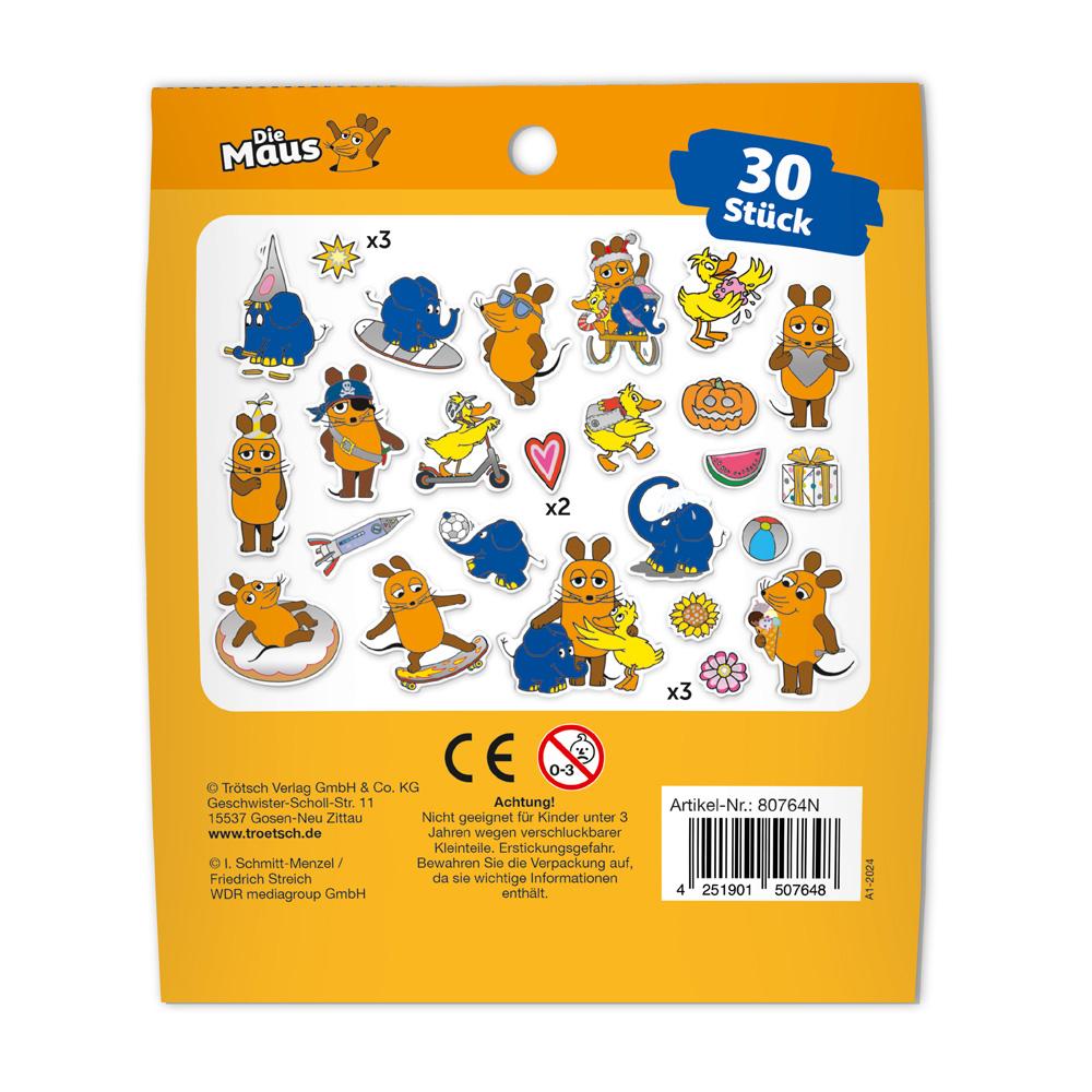 Rückseitencover Trötsch Die Maus Soft-Sticker