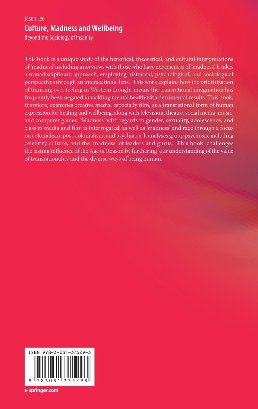 Rückseitencover Culture, Madness and Wellbeing