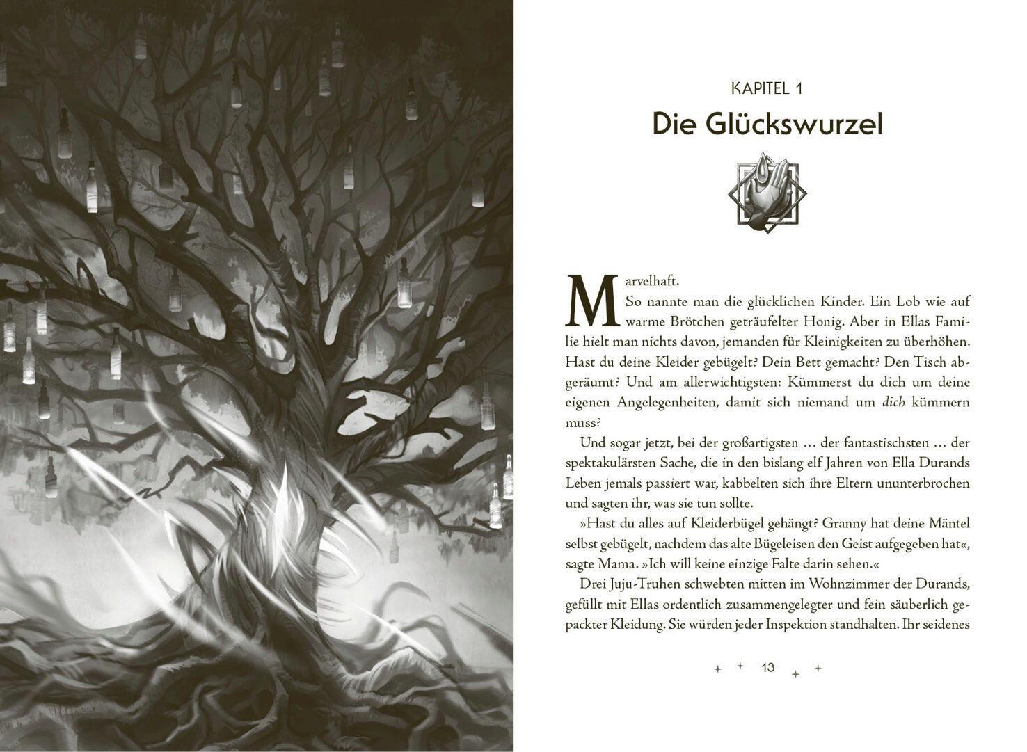 Beispielinhalt (Bild) Die Marveller - Magie aus Licht und Dunkelheit - Das gefährliche erste Jahr