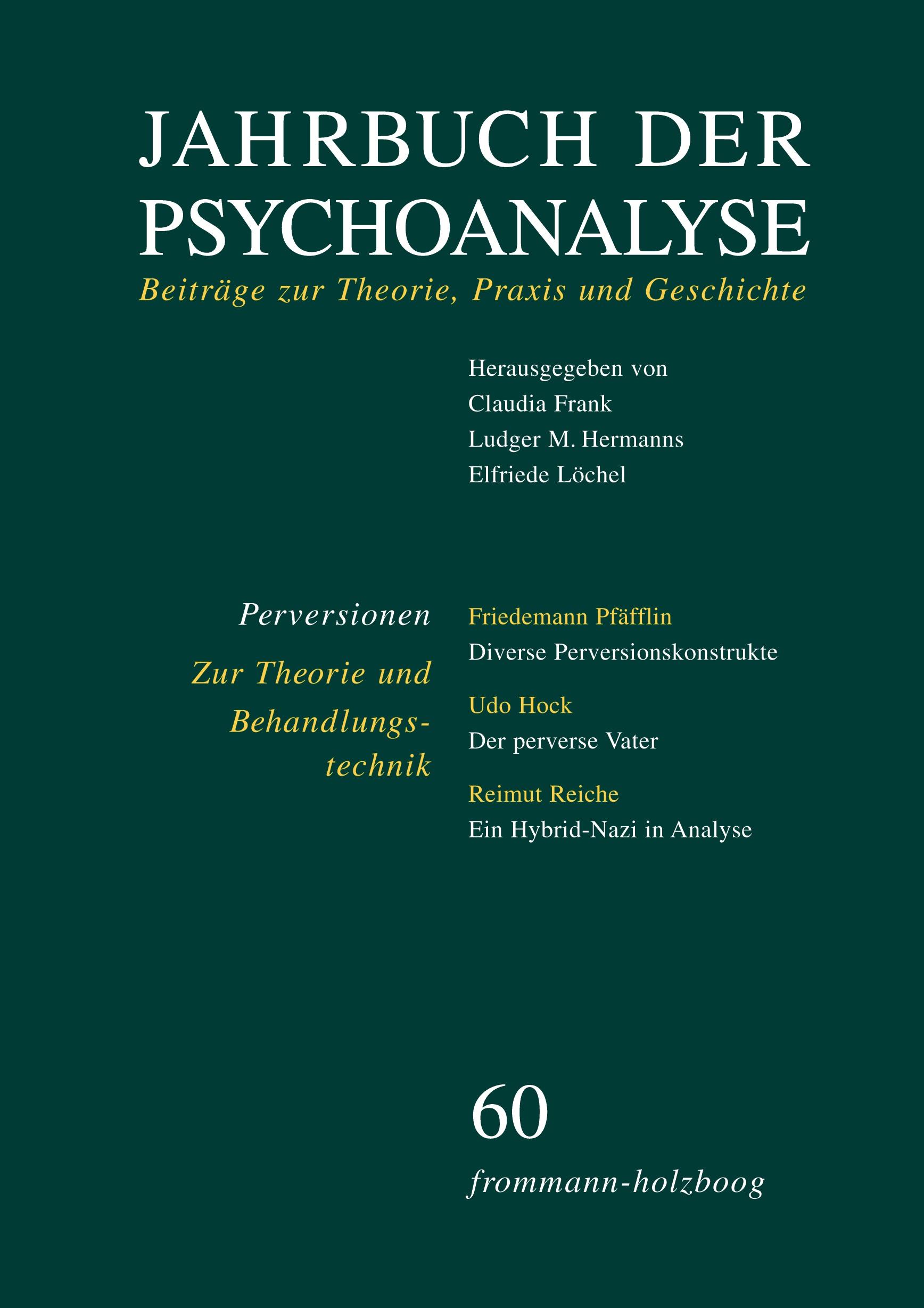 Vorderes Coverbild Jahrbuch der Psychoanalyse: Band 60: Perversionen