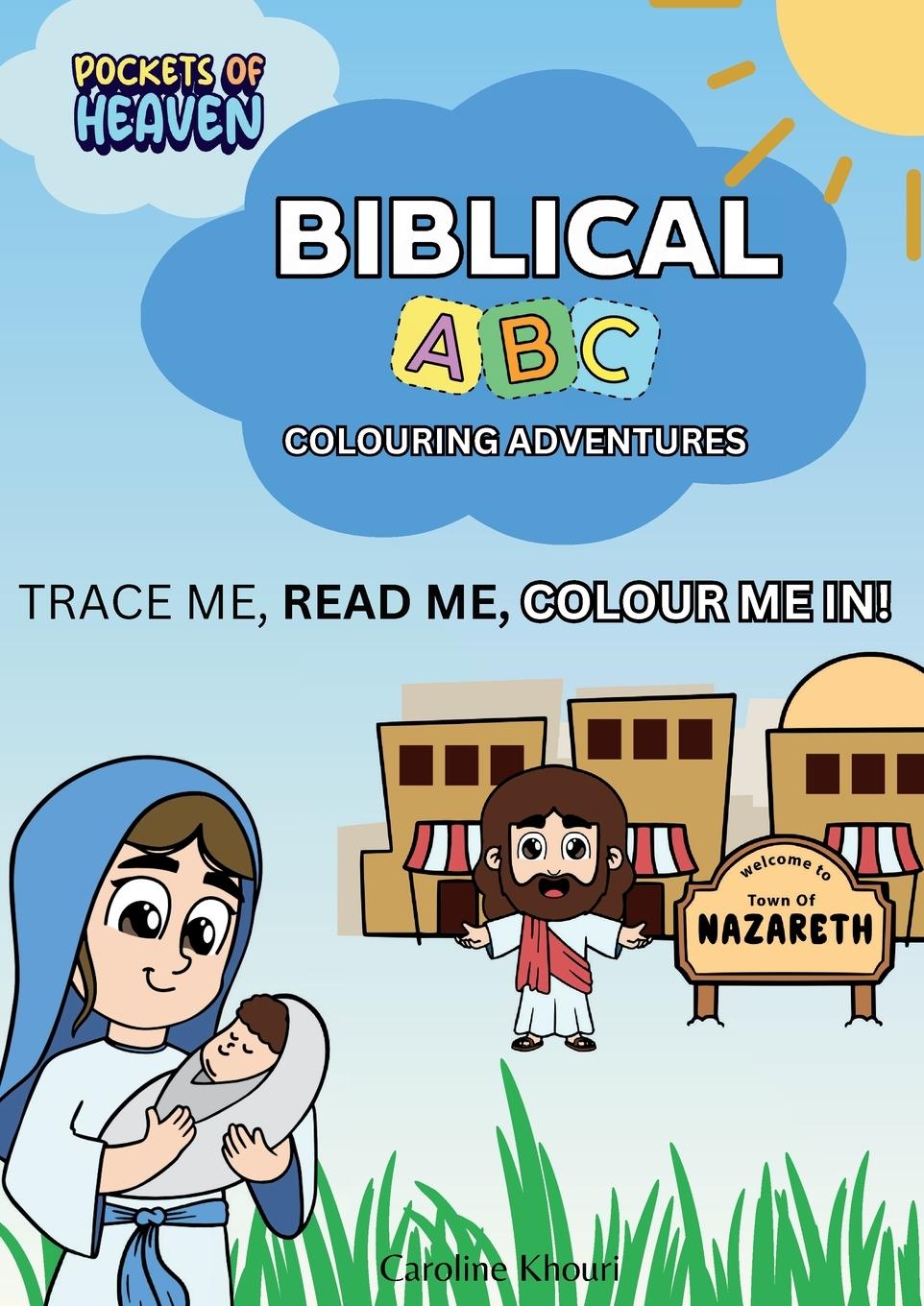 Vorderes Coverbild Biblical ABC Colouring Adventures