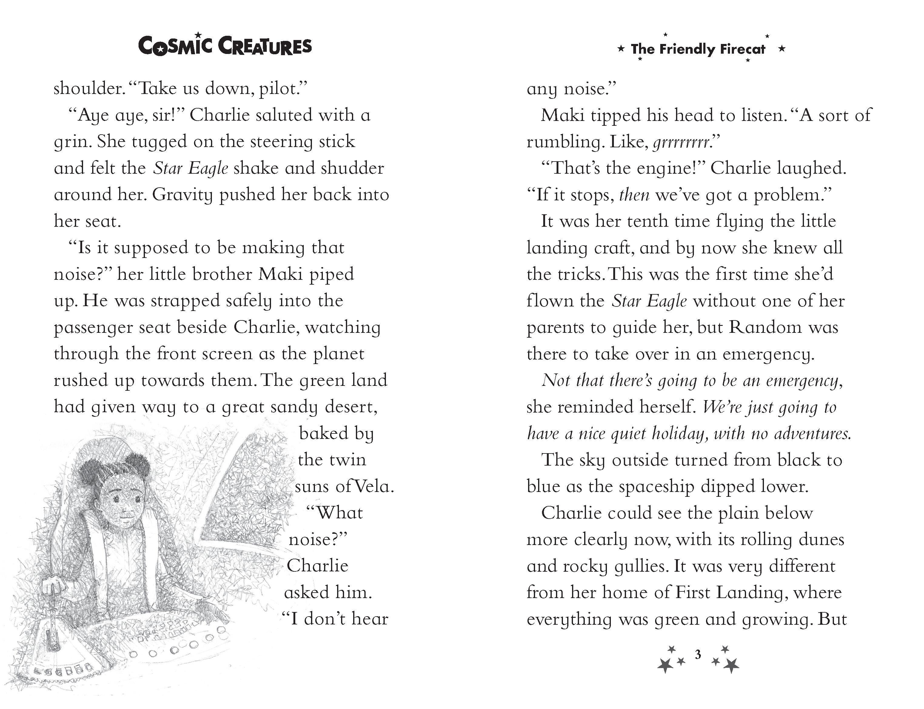 Beispielinhalt (Bild) Cosmic Creatures: The Friendly Firecat