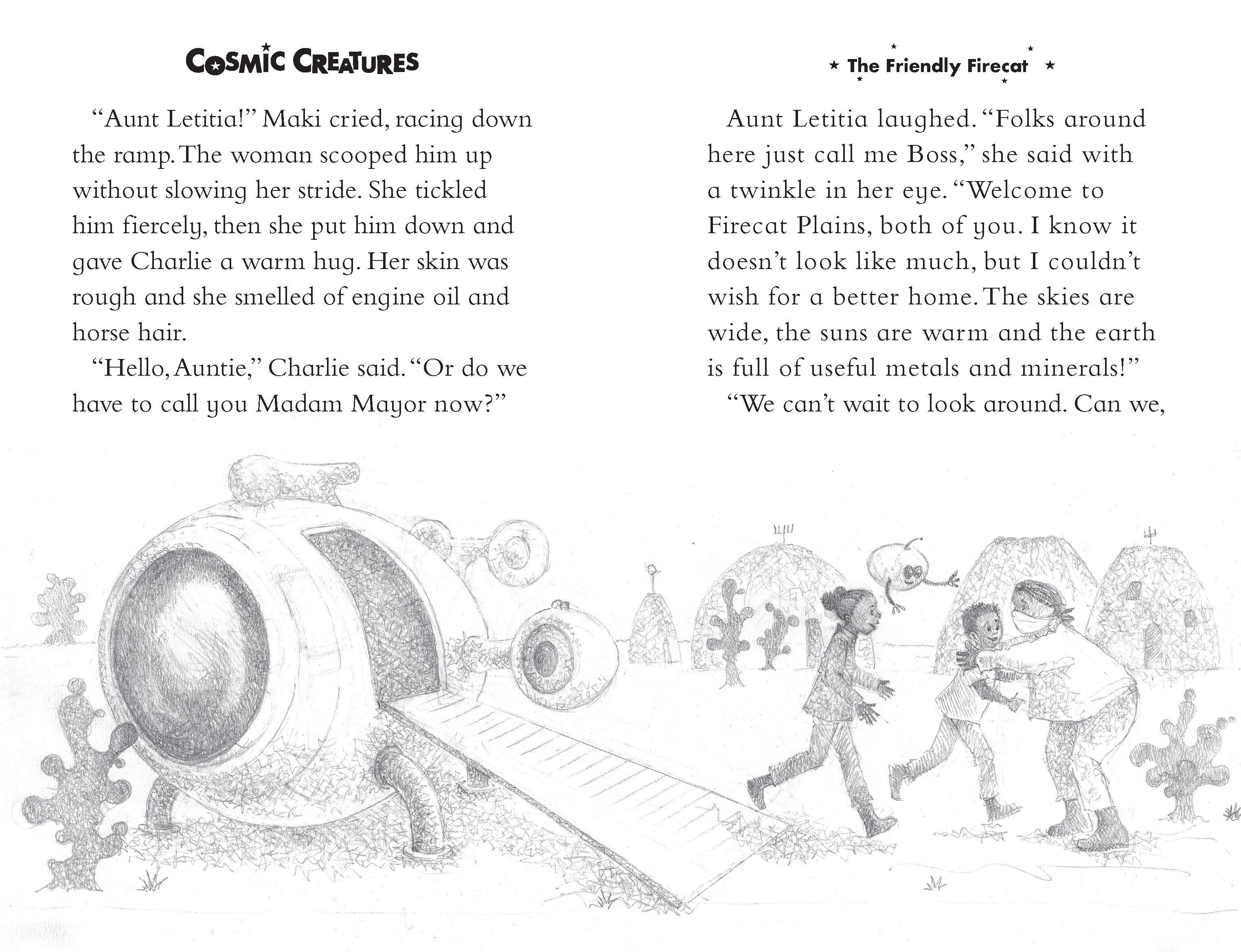 Beispielinhalt (Bild) Cosmic Creatures: The Friendly Firecat