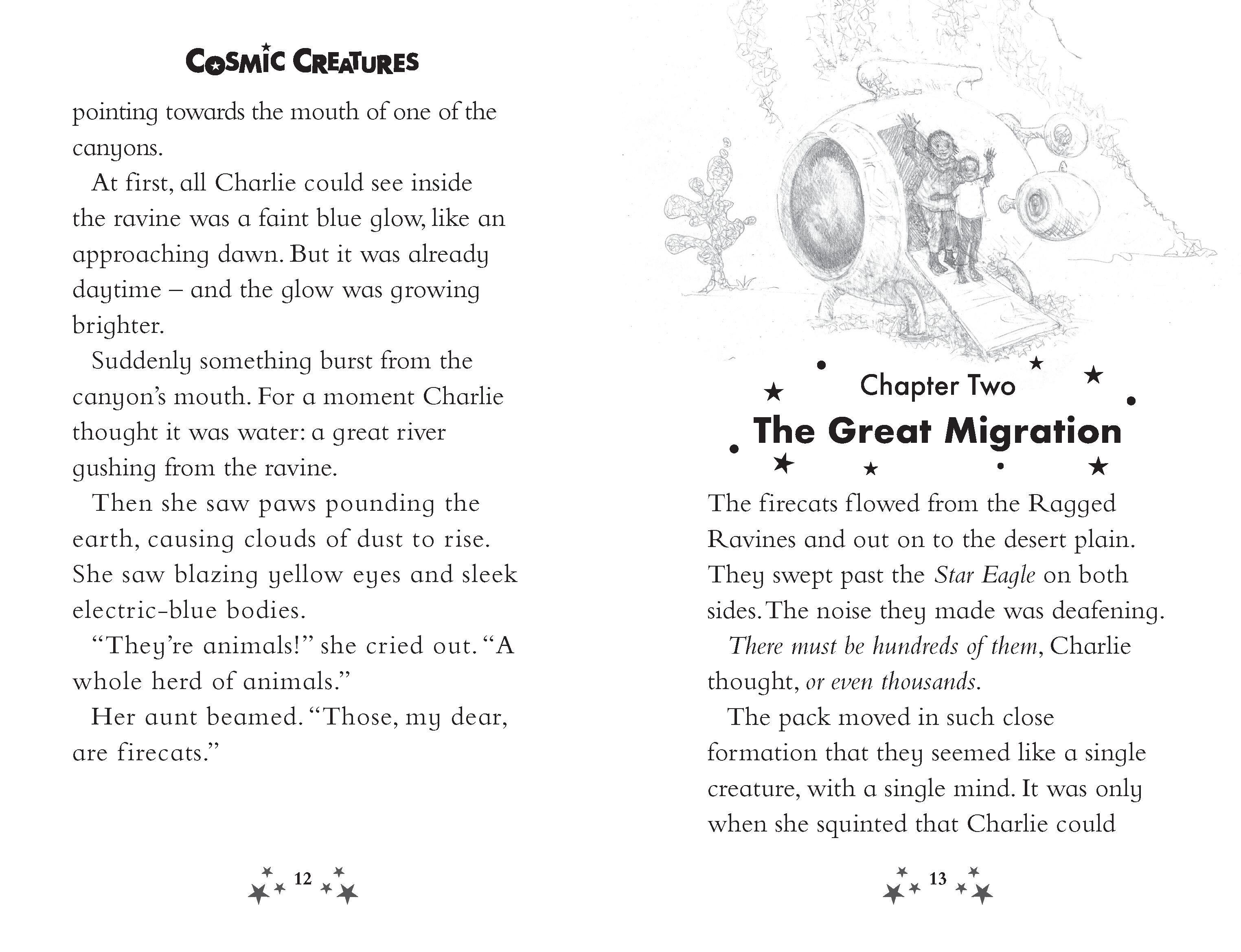 Beispielinhalt (Bild) Cosmic Creatures: The Friendly Firecat