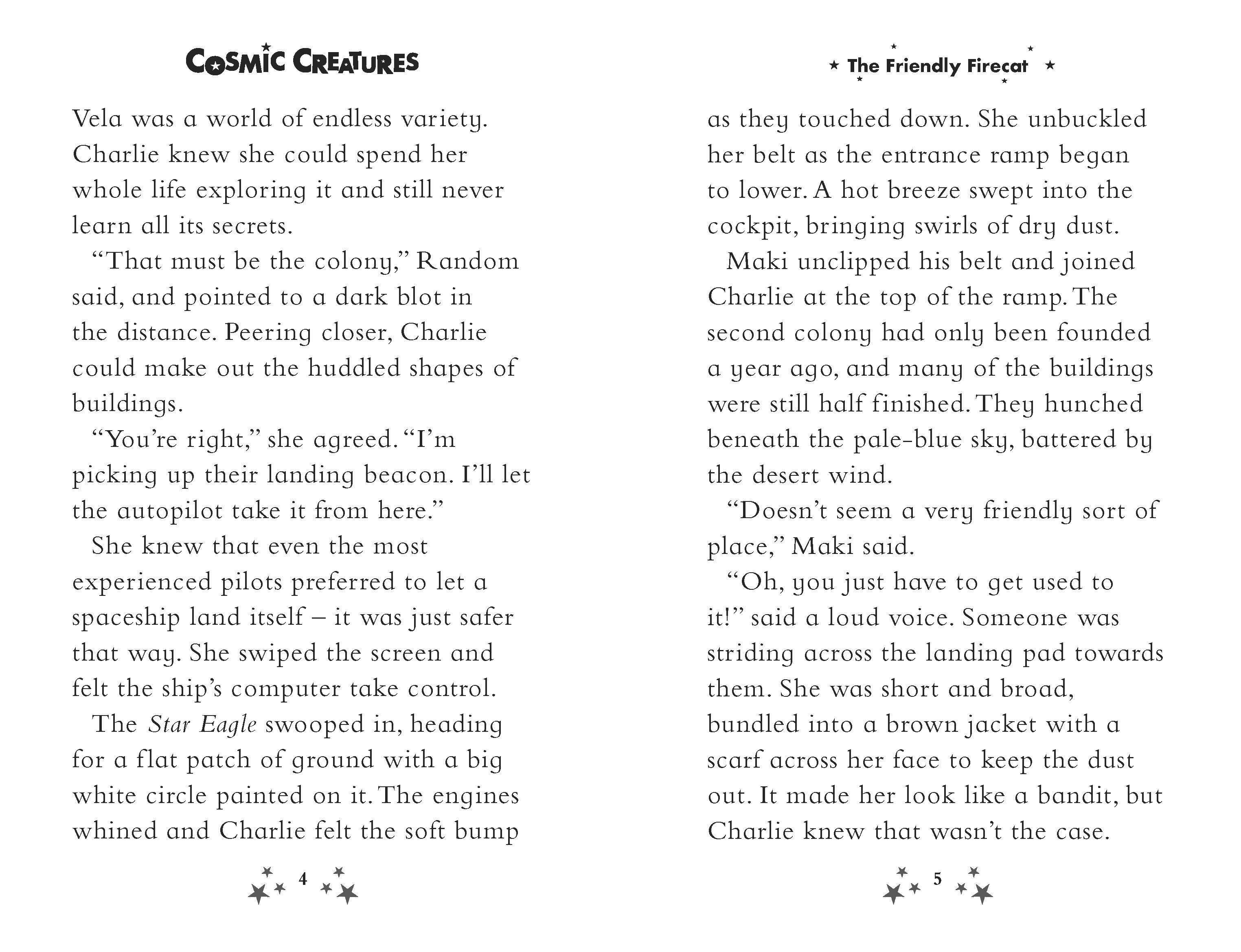 Beispielinhalt (Bild) Cosmic Creatures: The Friendly Firecat