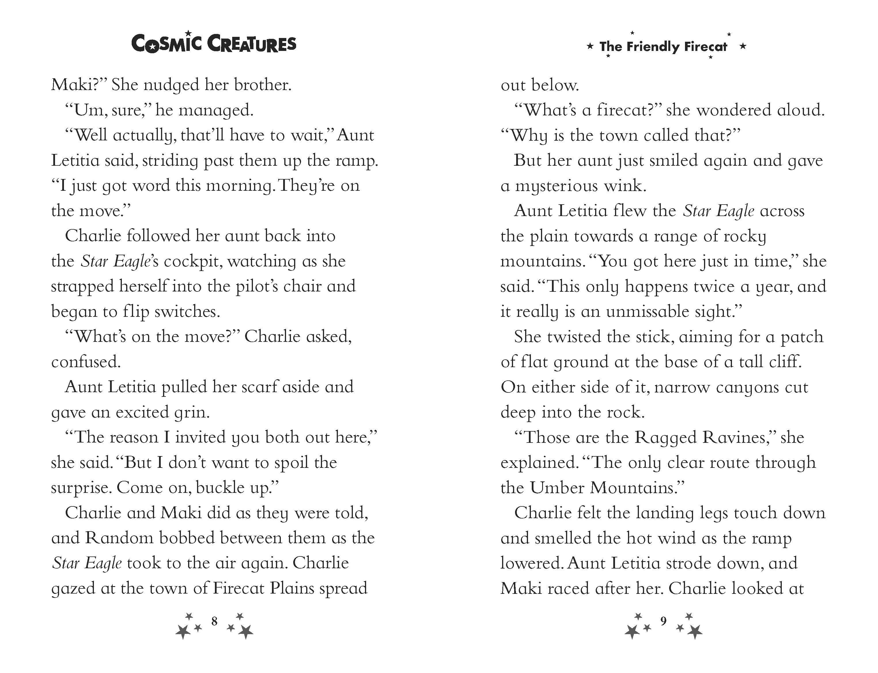 Beispielinhalt (Bild) Cosmic Creatures: The Friendly Firecat