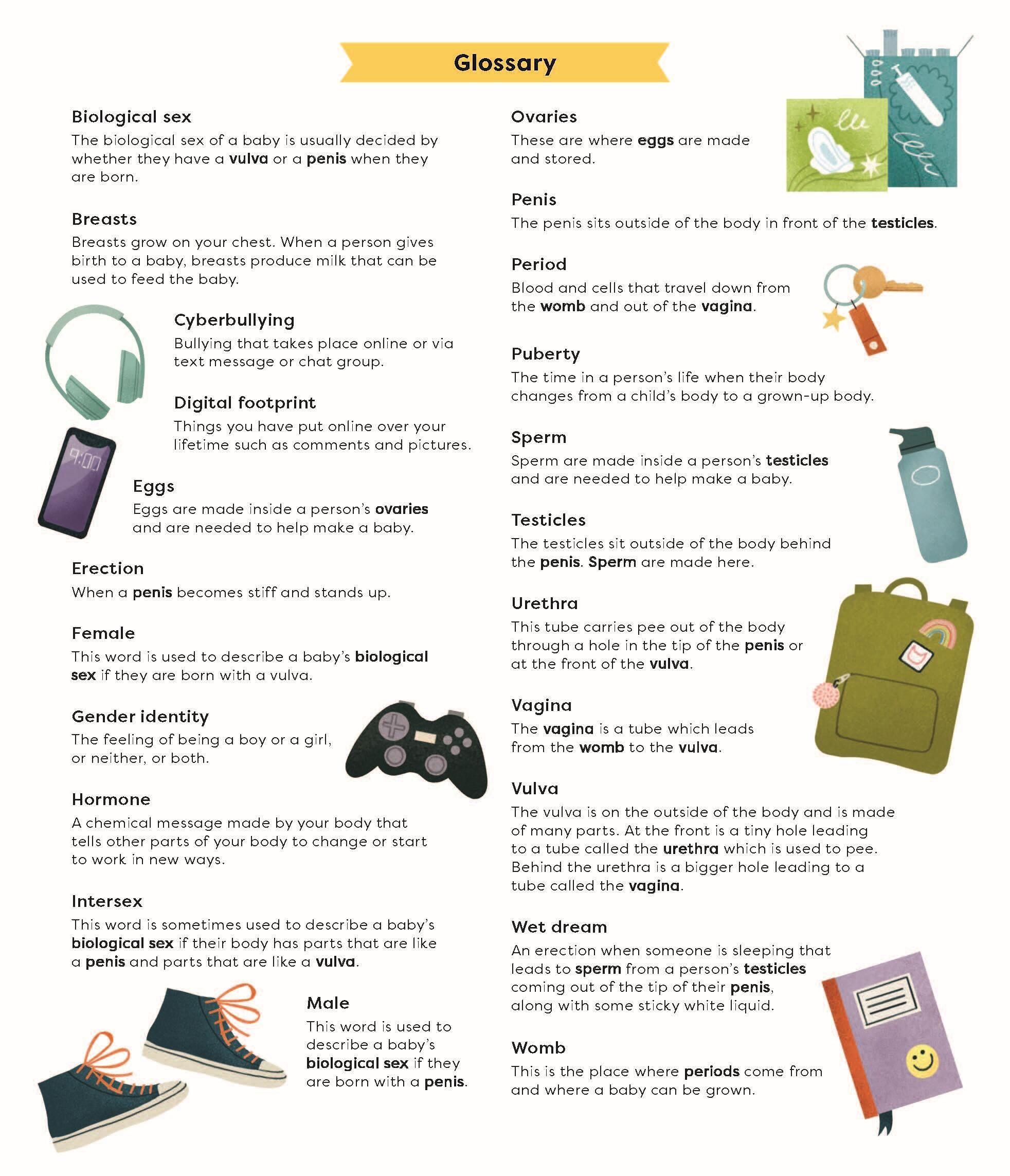 Beispielinhalt (Bild) Growing Up: An Inclusive Guide to Puberty and Your Changing Body