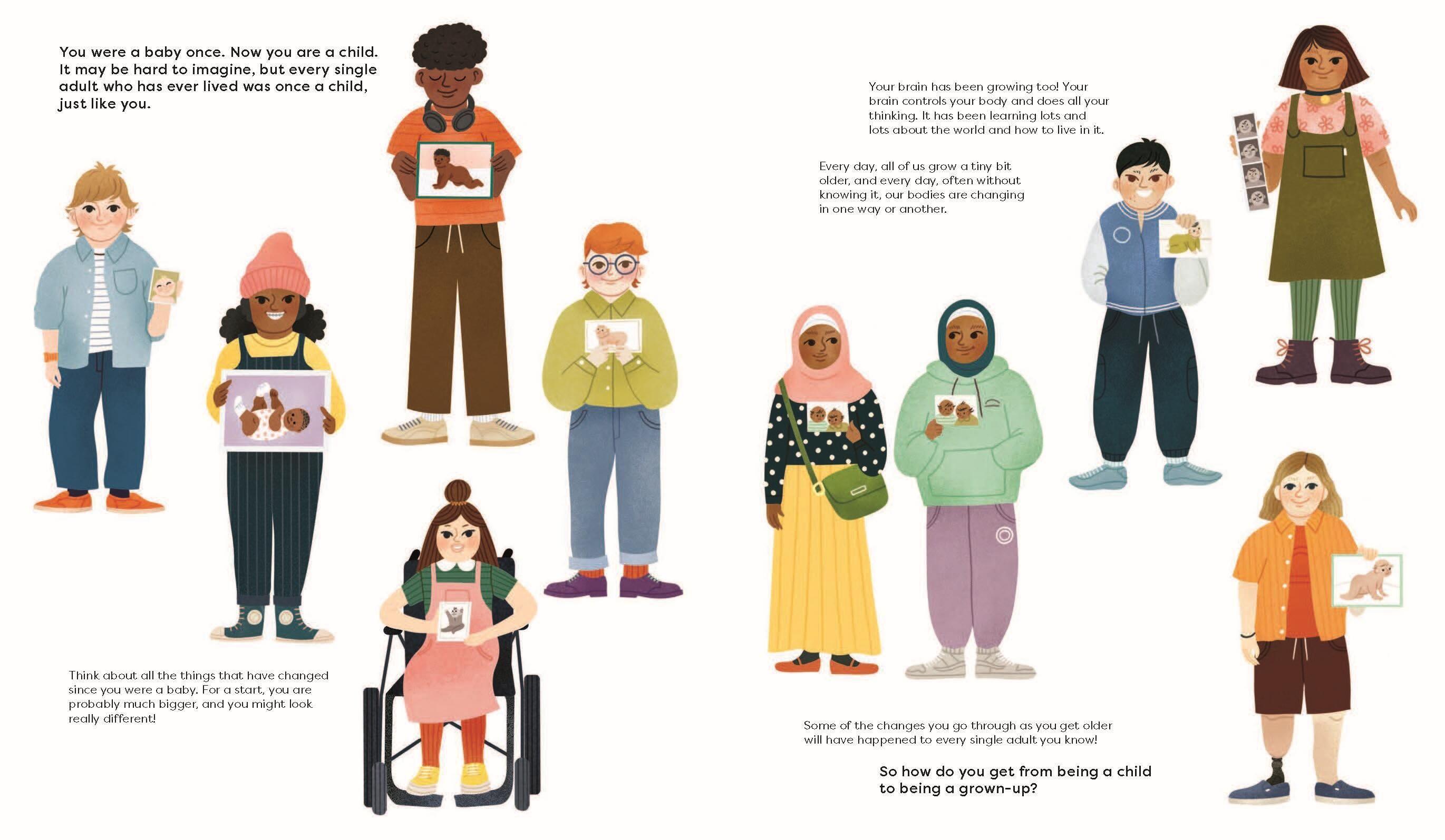 Beispielinhalt (Bild) Growing Up: An Inclusive Guide to Puberty and Your Changing Body