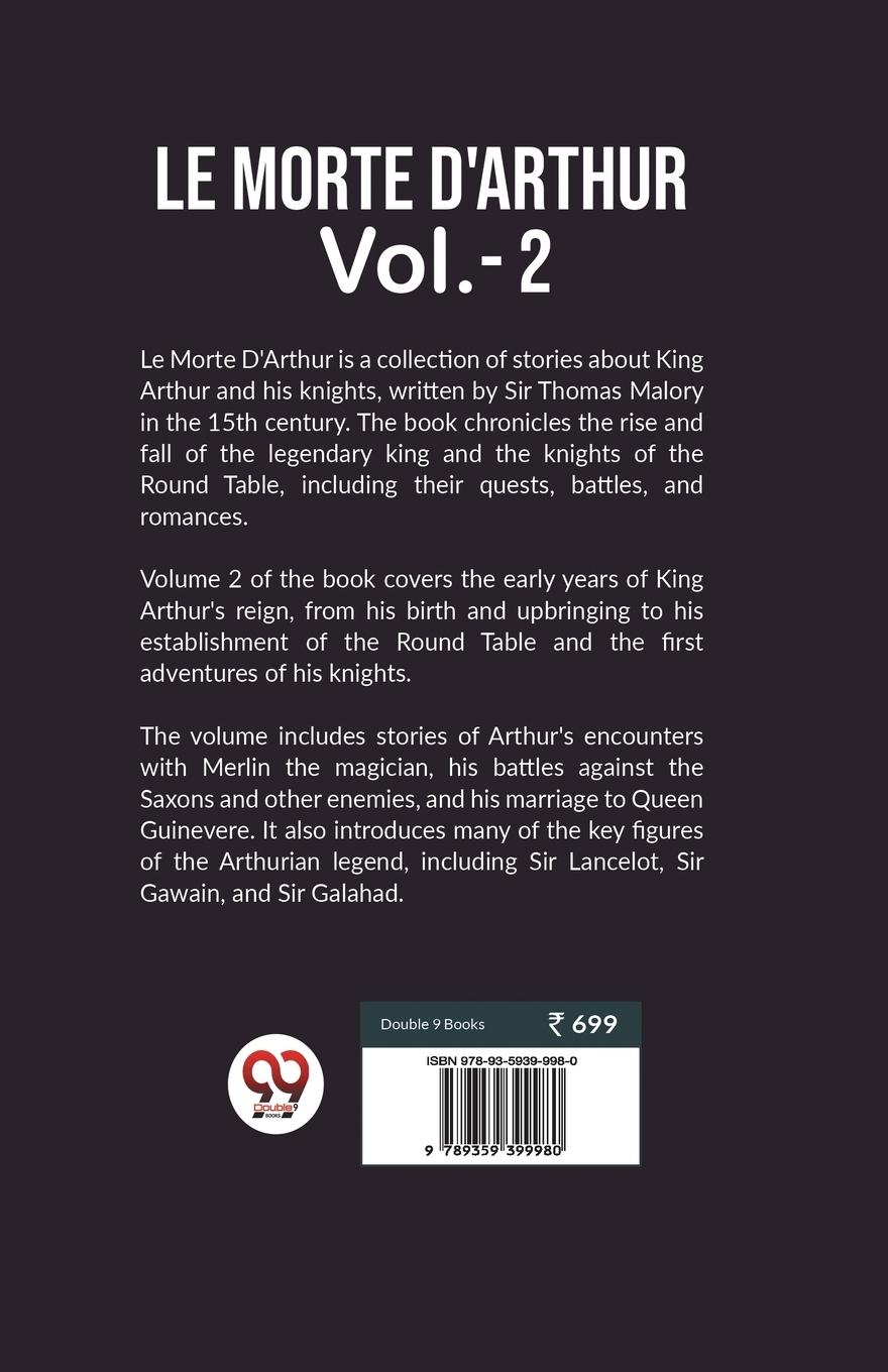 Rückseitencover Le Morte d'Arthur Vol.- 2