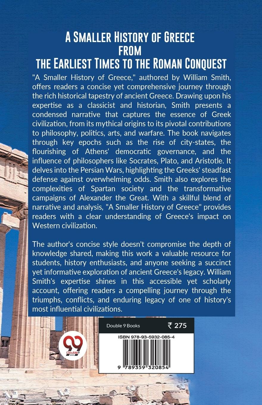 Rückseitencover A Smaller History of Greece from the Earliest Times to the Roman Conquest