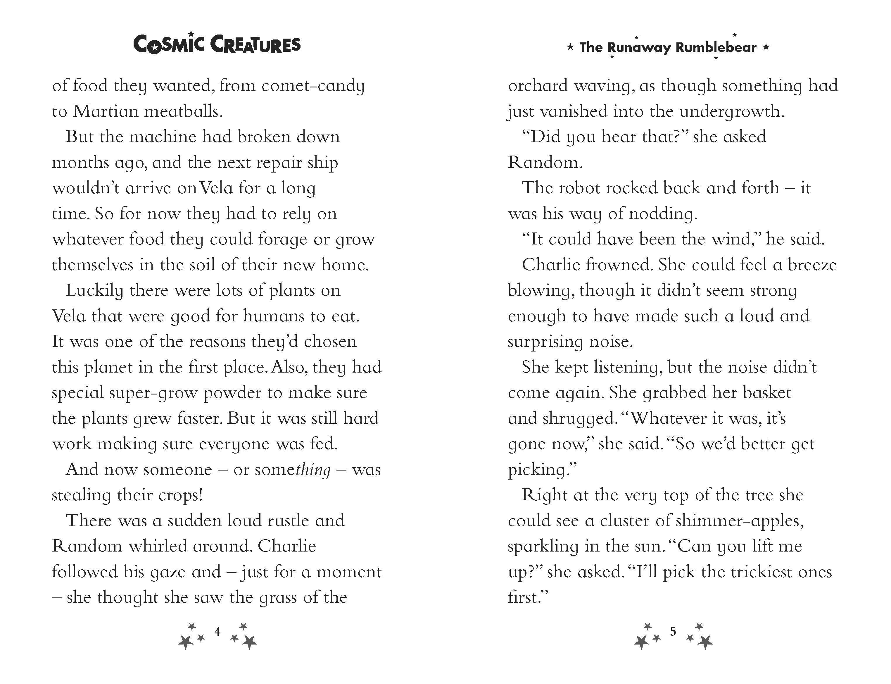 Beispielinhalt (Bild) Cosmic Creatures: The Runaway Rumblebear