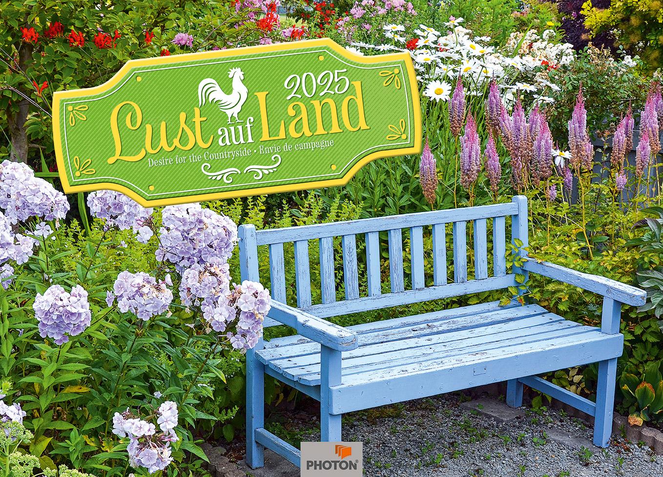 Vorderes Coverbild Lust auf Land Kalender 2025