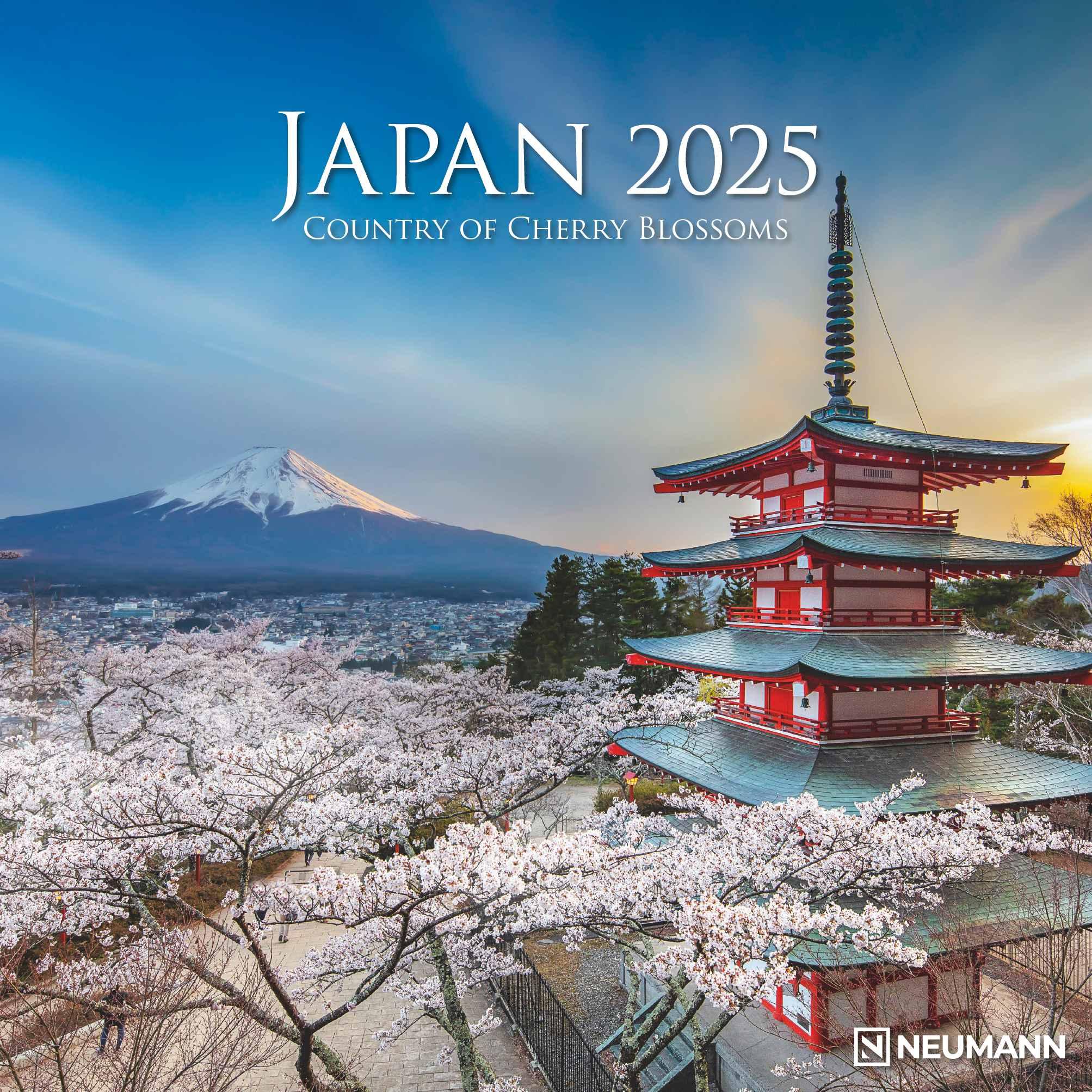 Vorderes Coverbild Japan 2025 - Wand-Kalender - Broschüren-Kalender - 30x30 - 30x60 geöffnet - Reise-Kalender