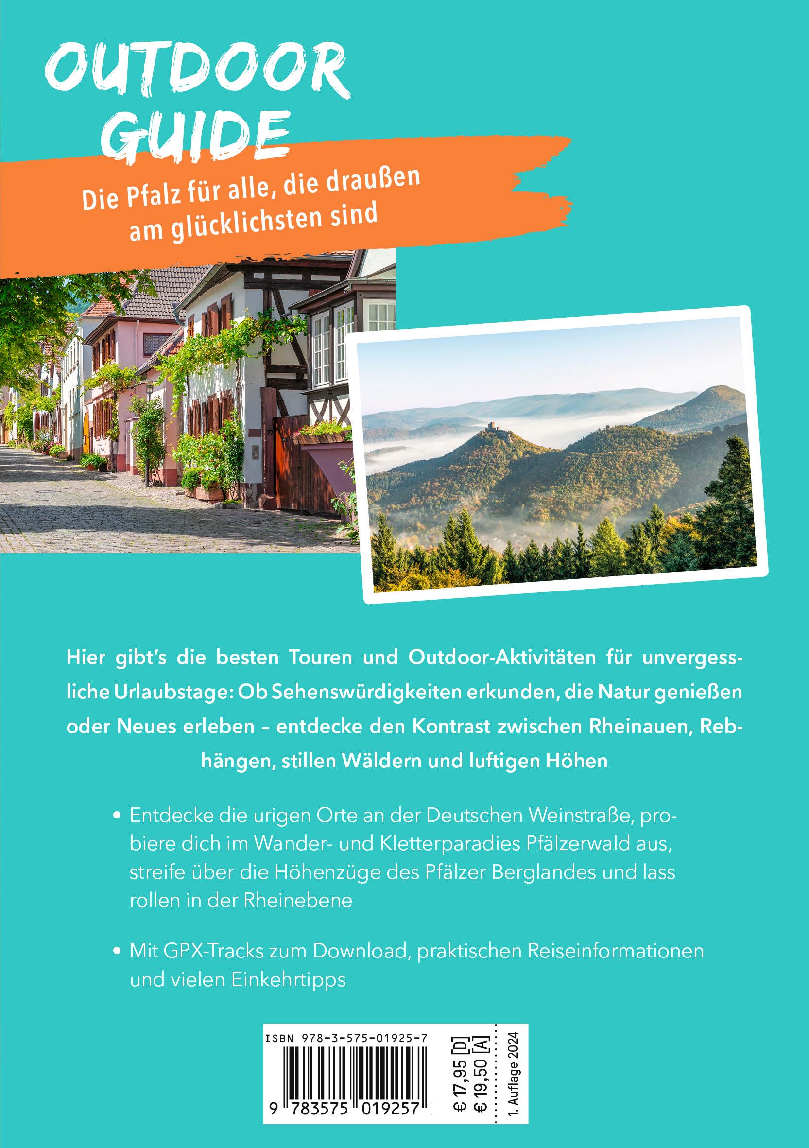 Rückseitencover MARCO POLO OUTDOOR GUIDE Reiseführer Pfalz