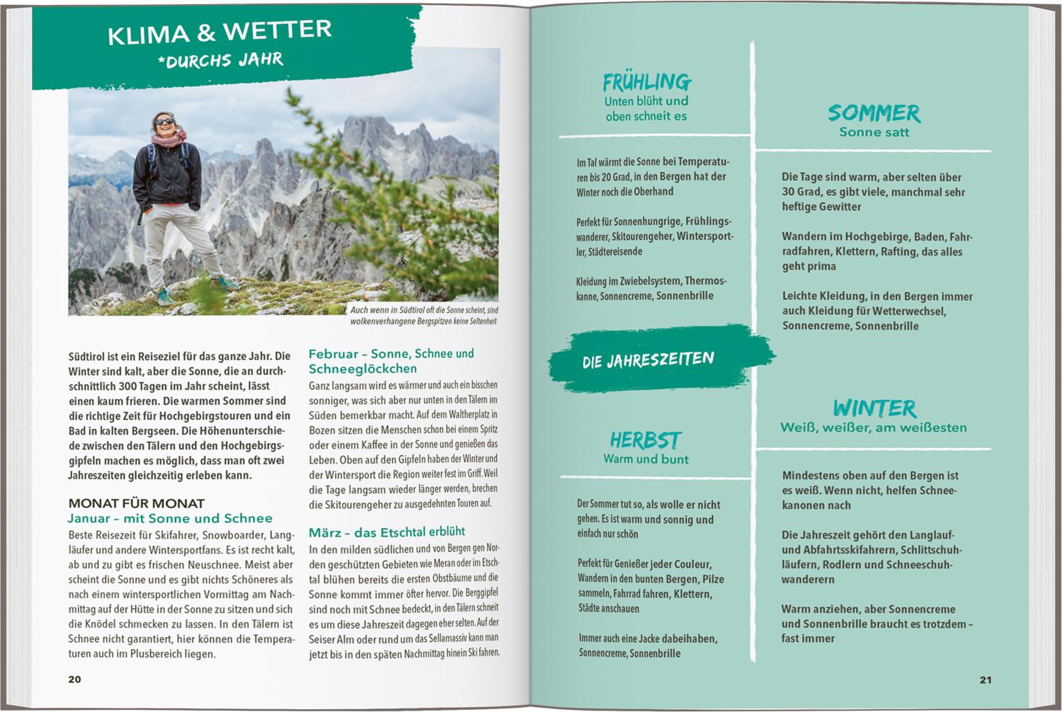 Beispielinhalt (Bild) MARCO POLO OUTDOOR GUIDE Reiseführer Südtirol
