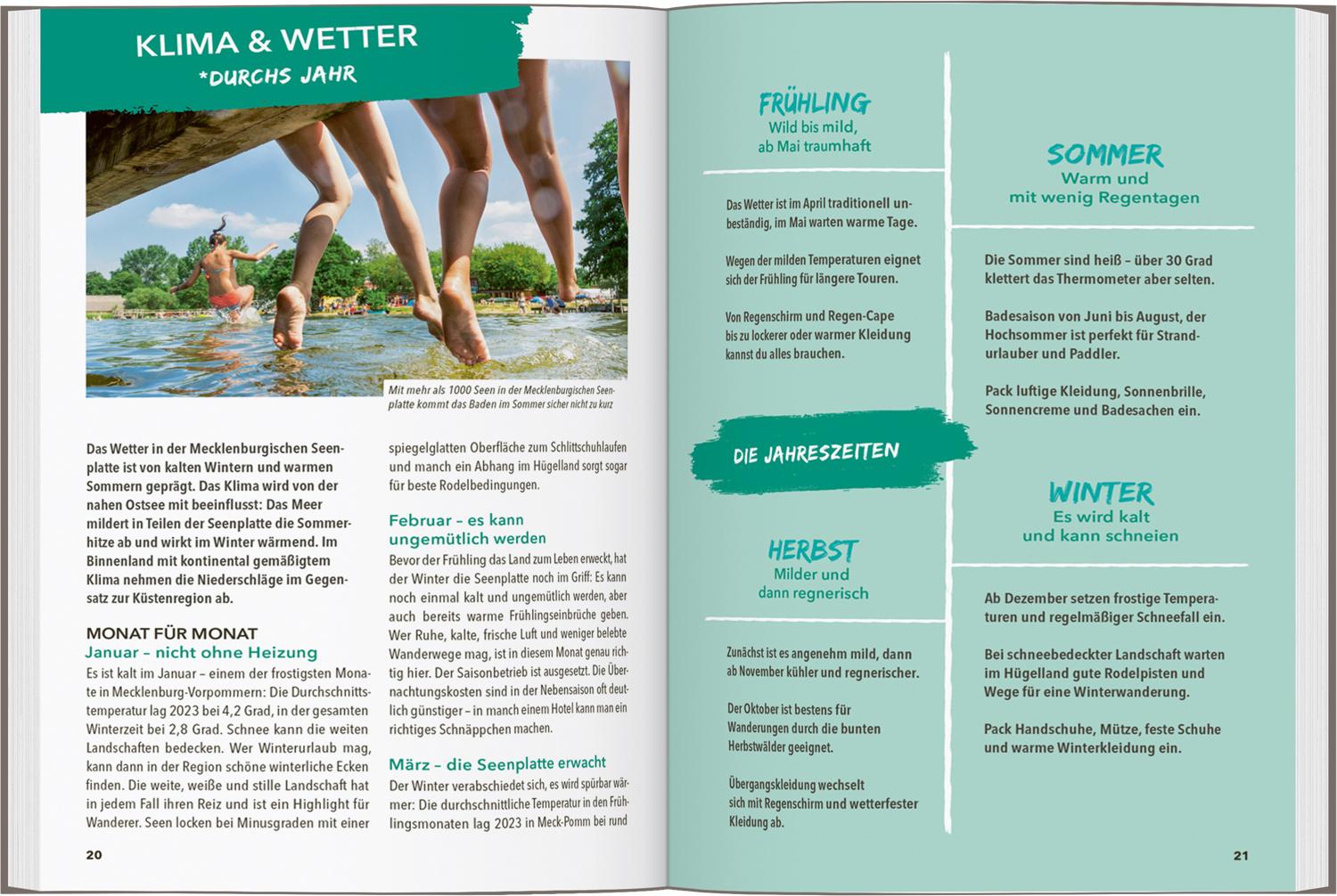 Beispielinhalt (Bild) MARCO POLO OUTDOOR GUIDE Reiseführer Mecklenburgische Seenplatte