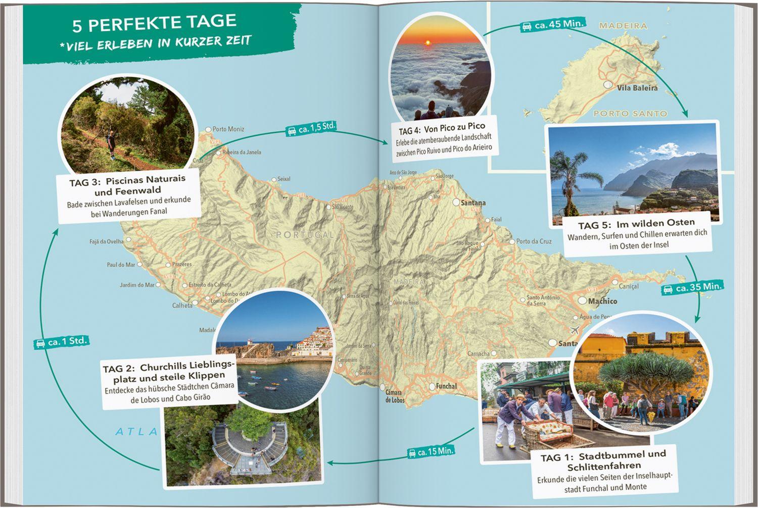 Beispielinhalt (Bild) MARCO POLO OUTDOOR GUIDE Reiseführer Madeira