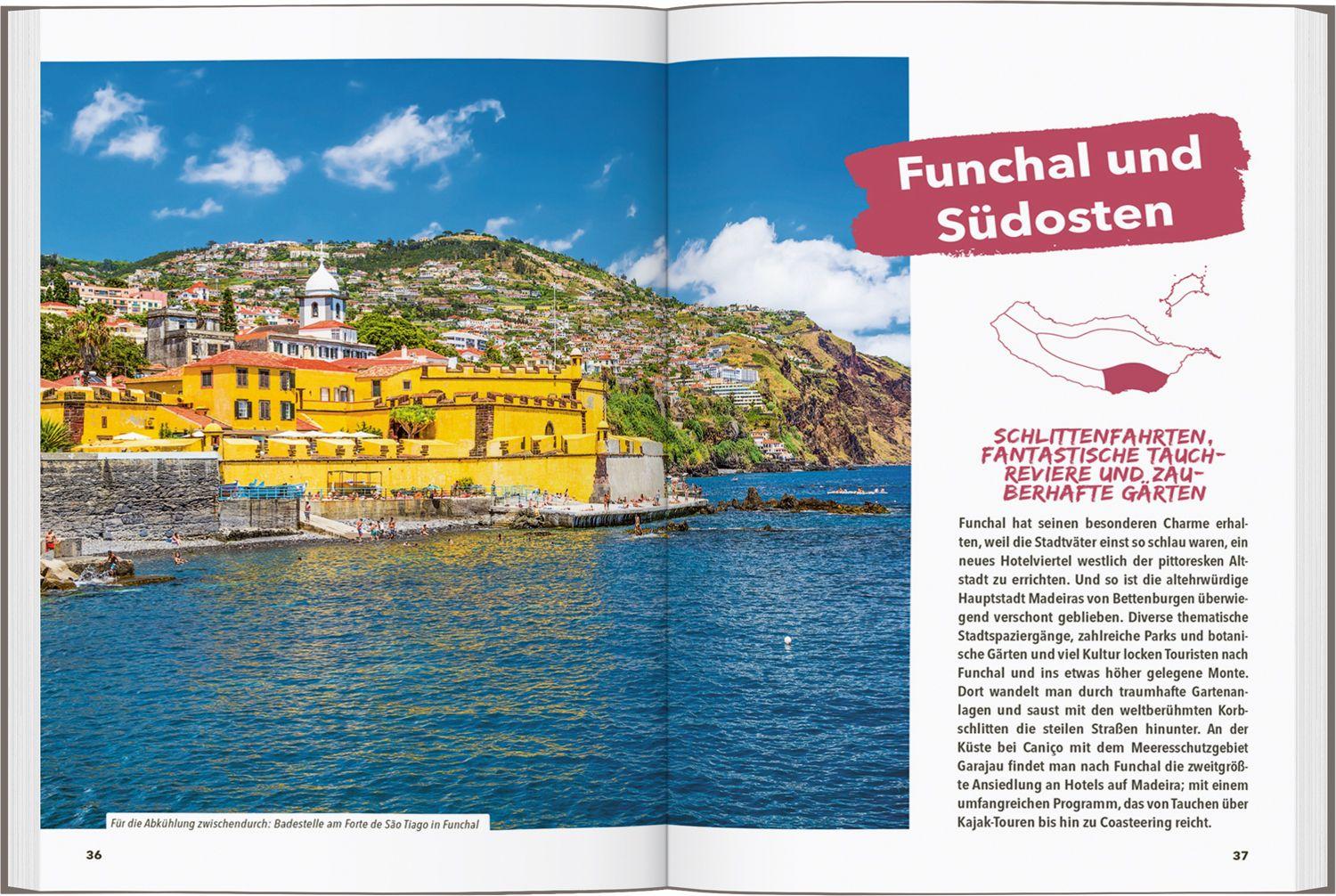 Beispielinhalt (Bild) MARCO POLO OUTDOOR GUIDE Reiseführer Madeira