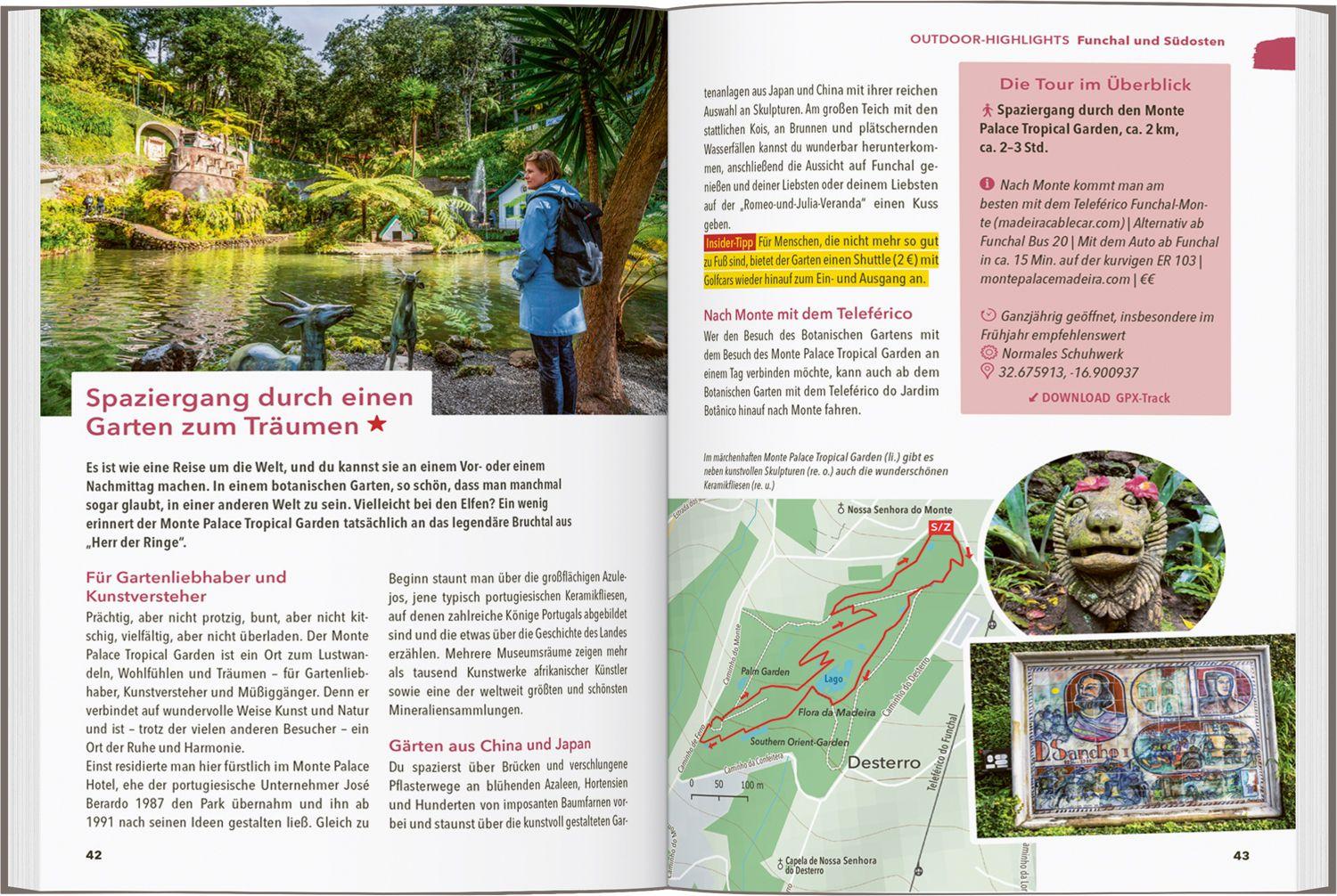 Beispielinhalt (Bild) MARCO POLO OUTDOOR GUIDE Reiseführer Madeira