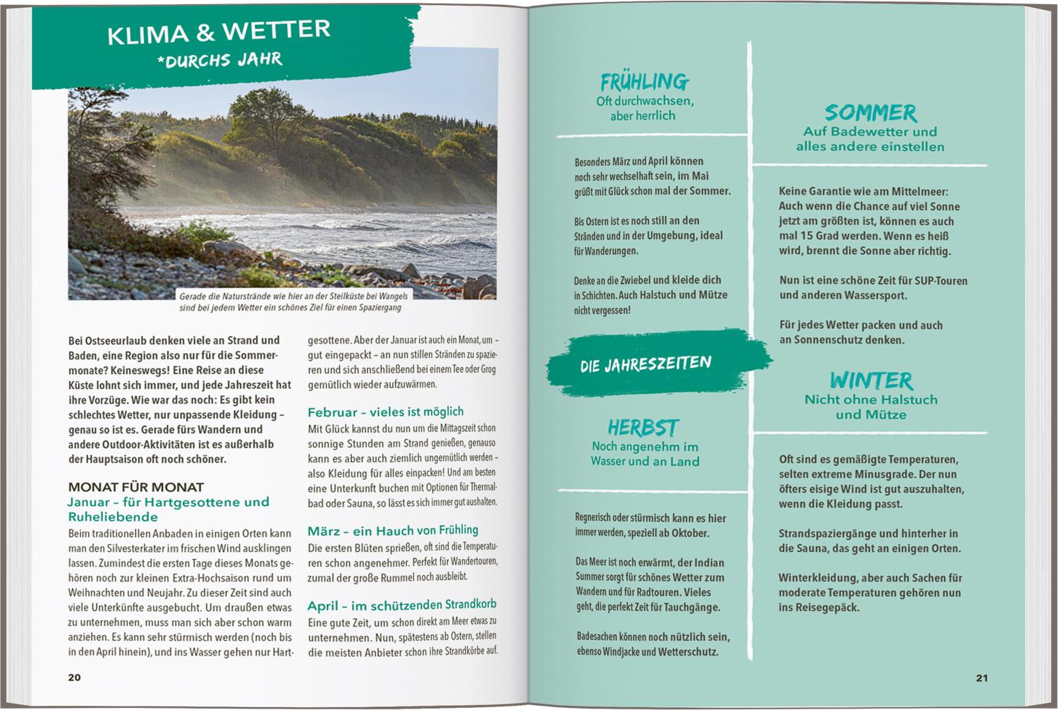 Beispielinhalt (Bild) MARCO POLO OUTDOOR GUIDE Reiseführer Ostseeküste Schleswig-Holstein