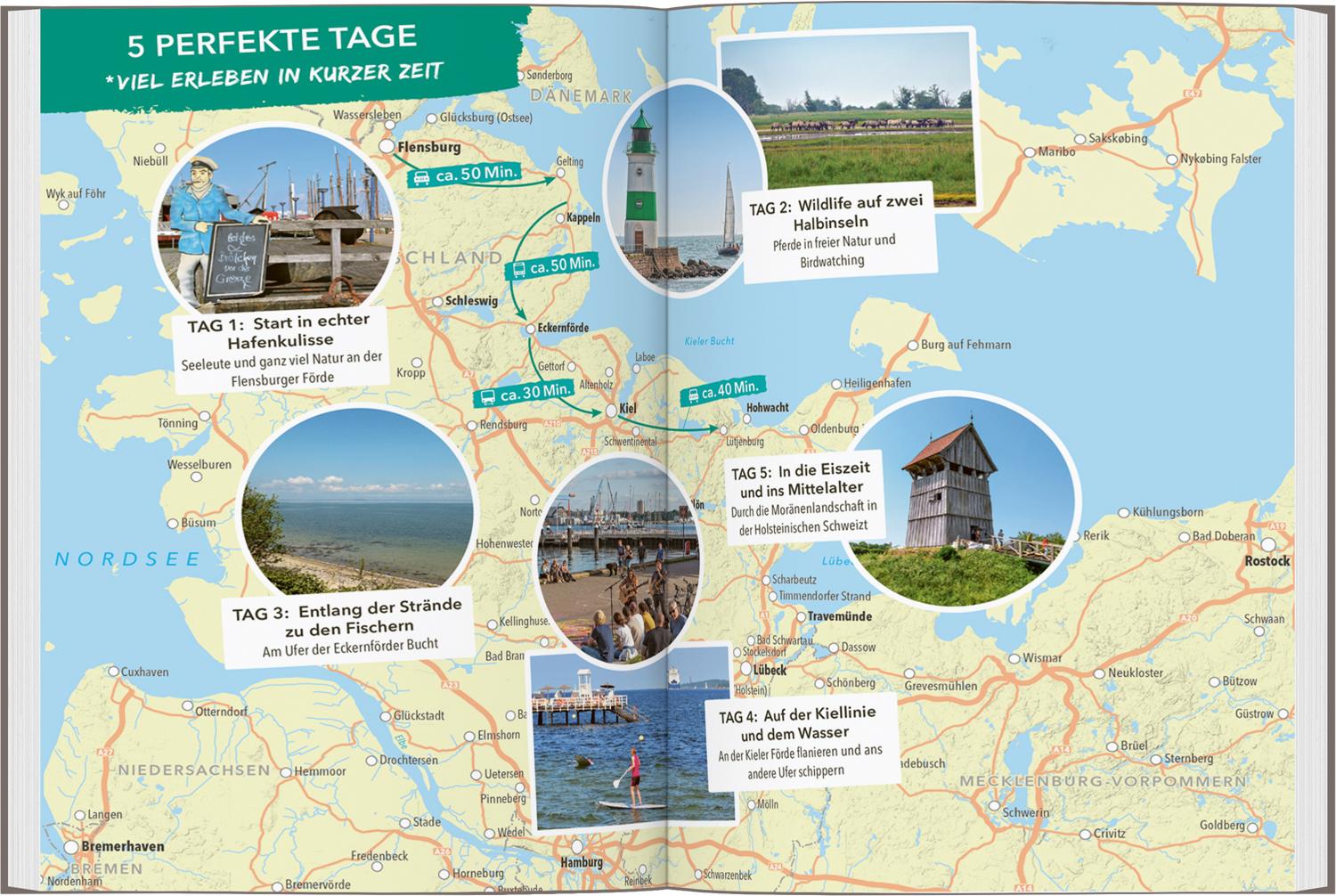 Beispielinhalt (Bild) MARCO POLO OUTDOOR GUIDE Reiseführer Ostseeküste Schleswig-Holstein