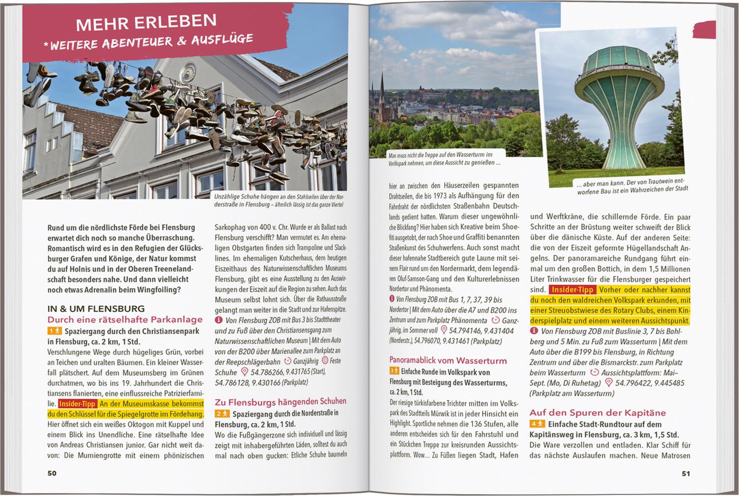 Beispielinhalt (Bild) MARCO POLO OUTDOOR GUIDE Reiseführer Ostseeküste Schleswig-Holstein