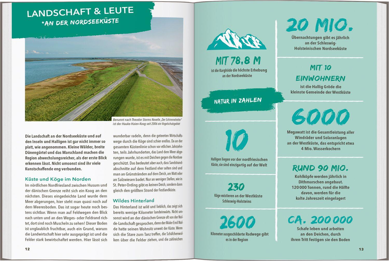 Beispielinhalt (Bild) MARCO POLO OUTDOOR GUIDE Reiseführer Nordseeküste Schleswig-Holstein