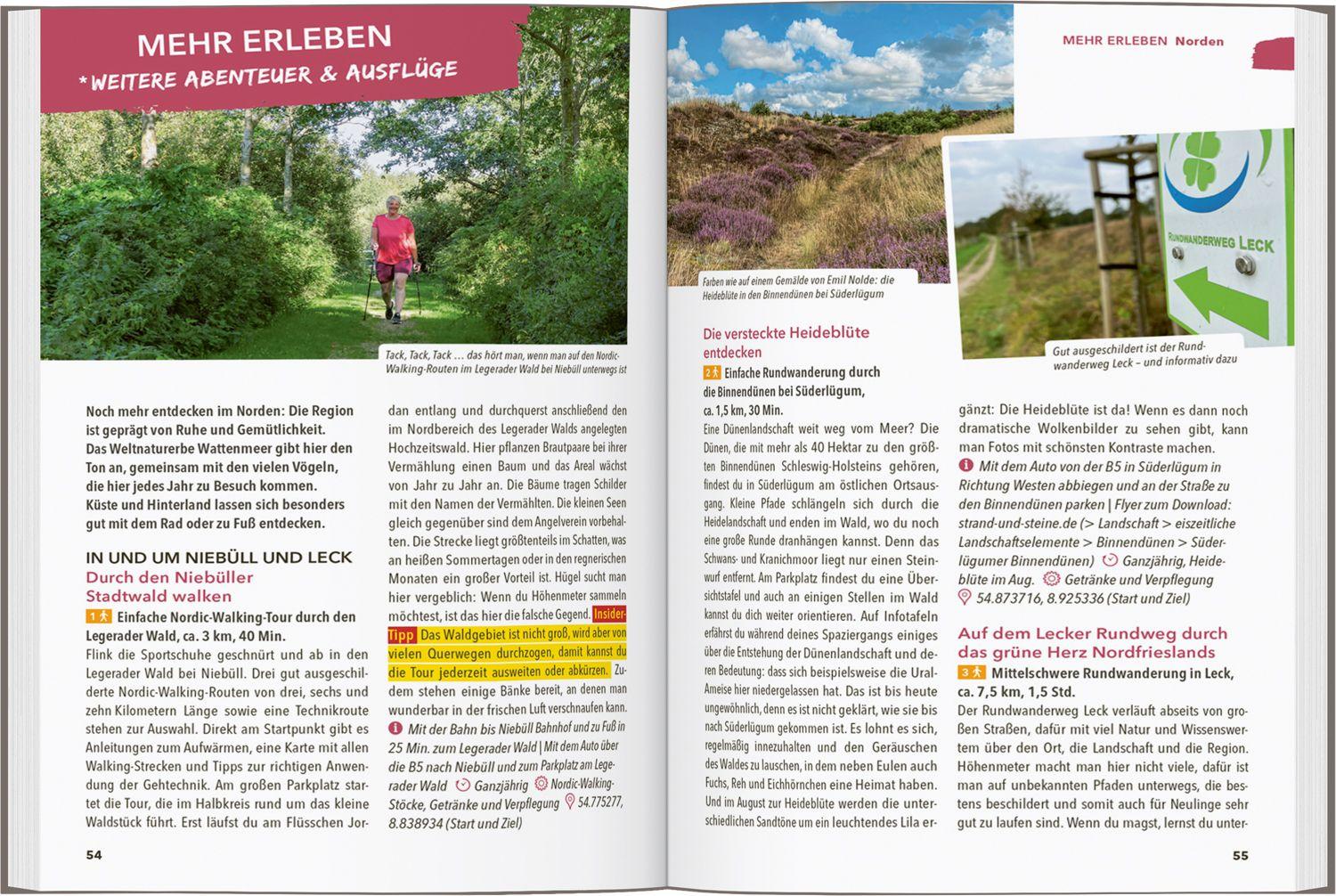 Beispielinhalt (Bild) MARCO POLO OUTDOOR GUIDE Reiseführer Nordseeküste Schleswig-Holstein