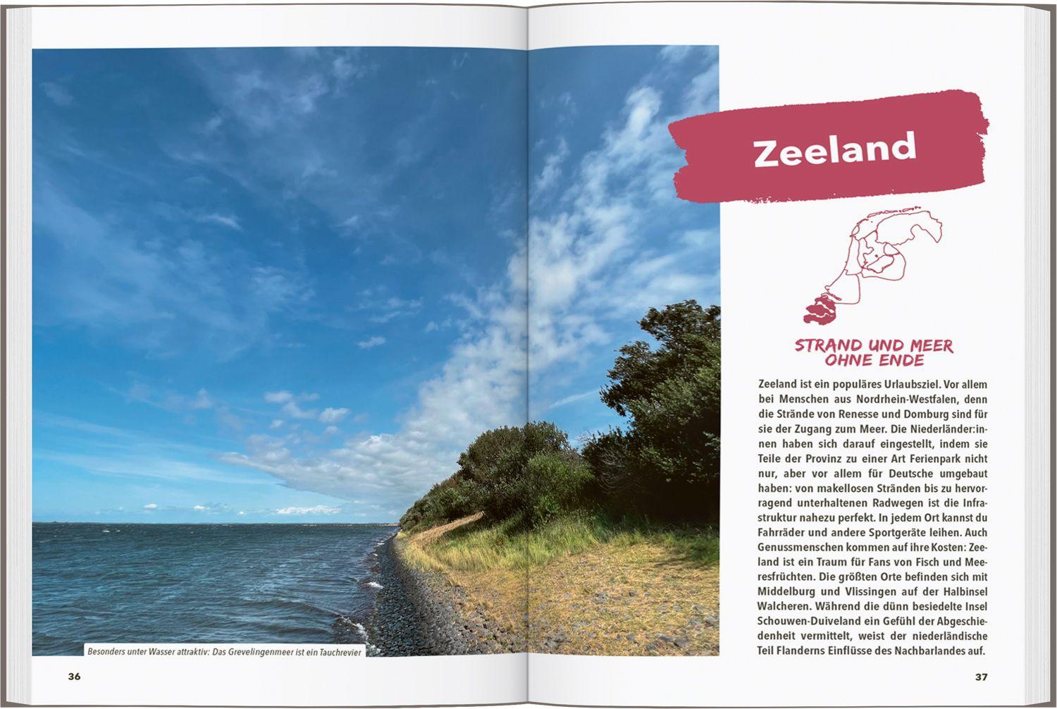 Beispielinhalt (Bild) MARCO POLO OUTDOOR GUIDE Reiseführer Niederländische Küste