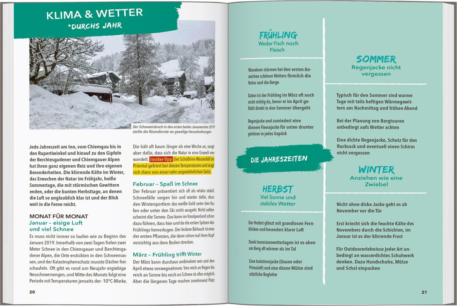 Beispielinhalt (Bild) MARCO POLO OUTDOOR GUIDE Reiseführer Chiemgau & Berchtesgadener Land