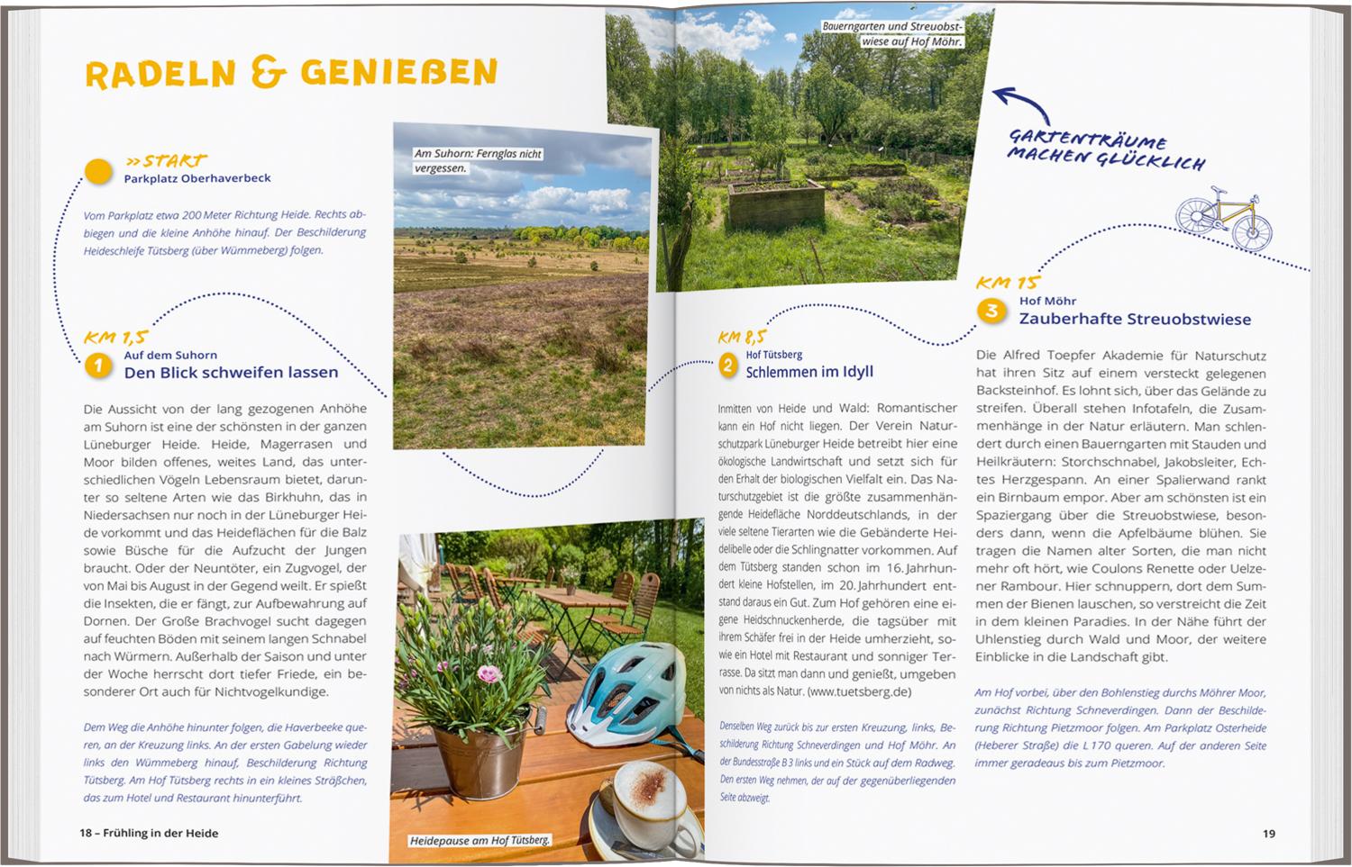 Beispielinhalt (Bild) DUMONT Radelzeit in der Lüneburger Heide