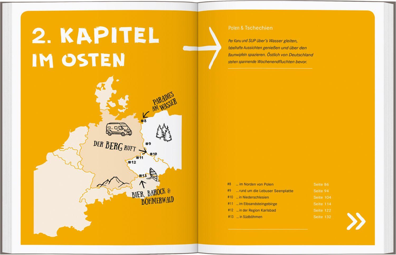 Beispielinhalt (Bild) 20 unvergessliche Eskapaden rund um Deutschland - Für Camper