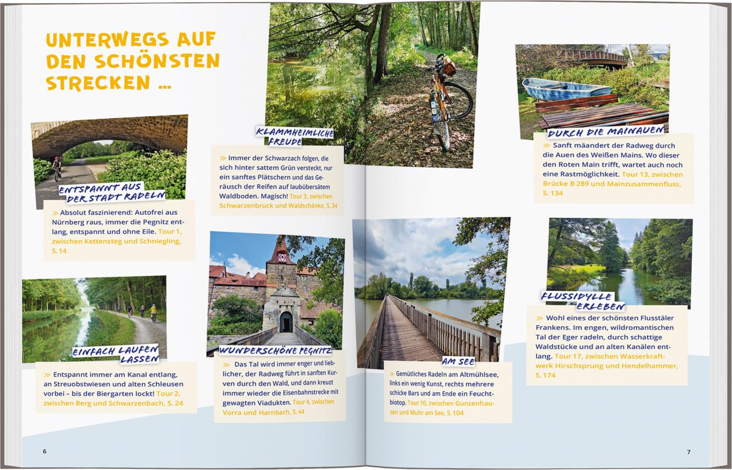Beispielinhalt (Bild) DUMONT Radelzeit in Mittelfranken & Oberfranken