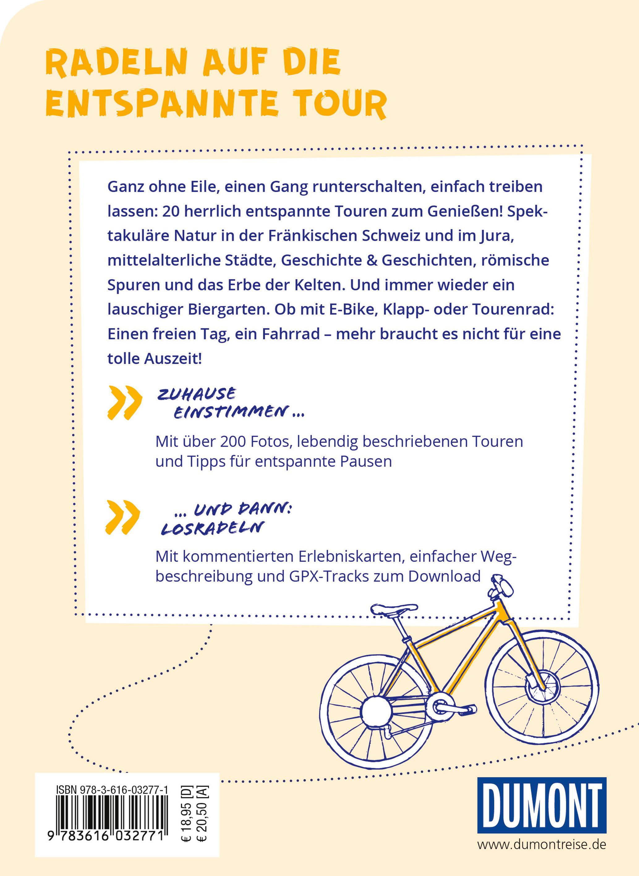 Rückseitencover DUMONT Radelzeit in Mittelfranken & Oberfranken