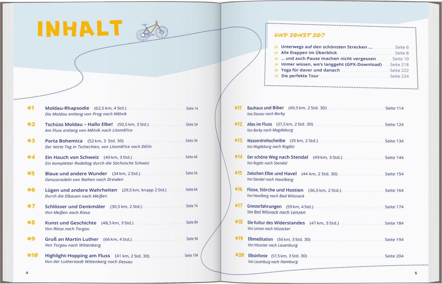 Beispielinhalt (Bild) DUMONT Radelzeit auf dem Elberadweg