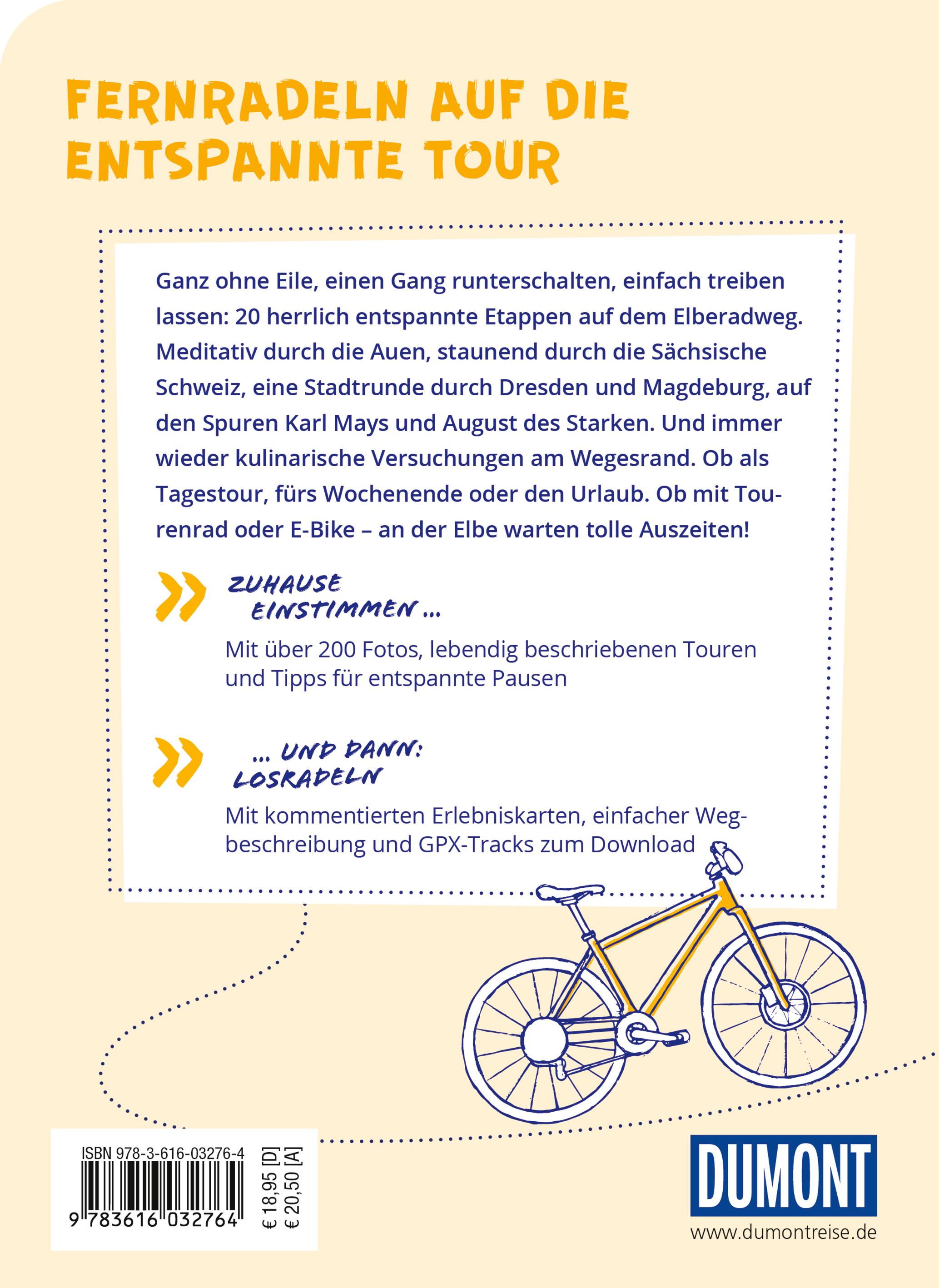 Rückseitencover DUMONT Radelzeit auf dem Elberadweg