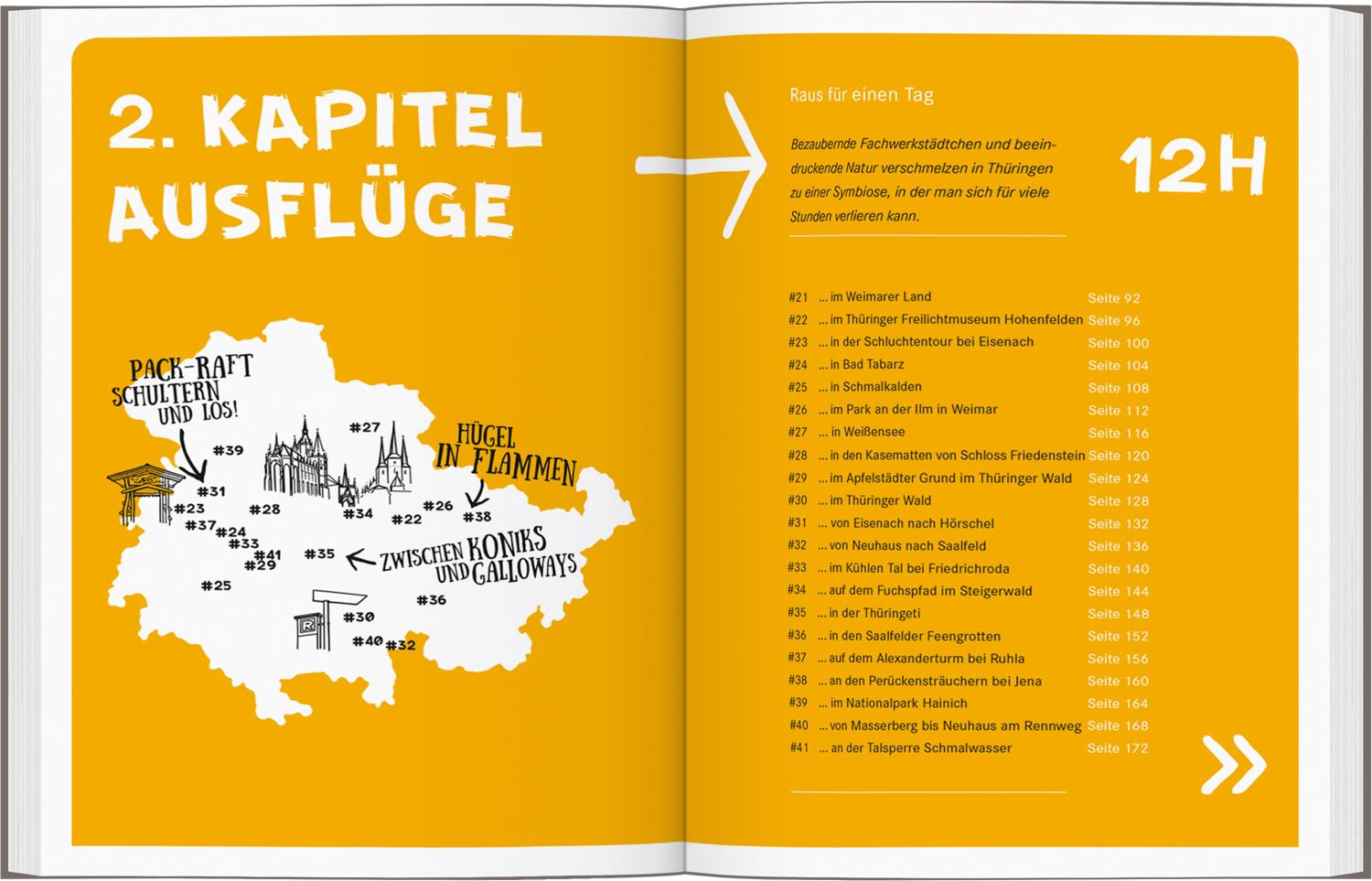 Beispielinhalt (Bild) 52 kleine & große Eskapaden Erfurt und Thüringer Wald